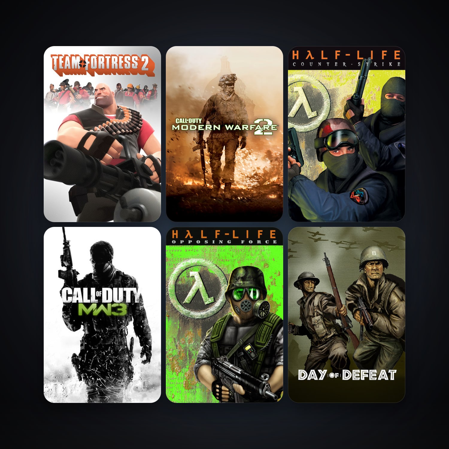 Counter-Strike + Day of Defeat, 18 games, clean — HabibiAccounts