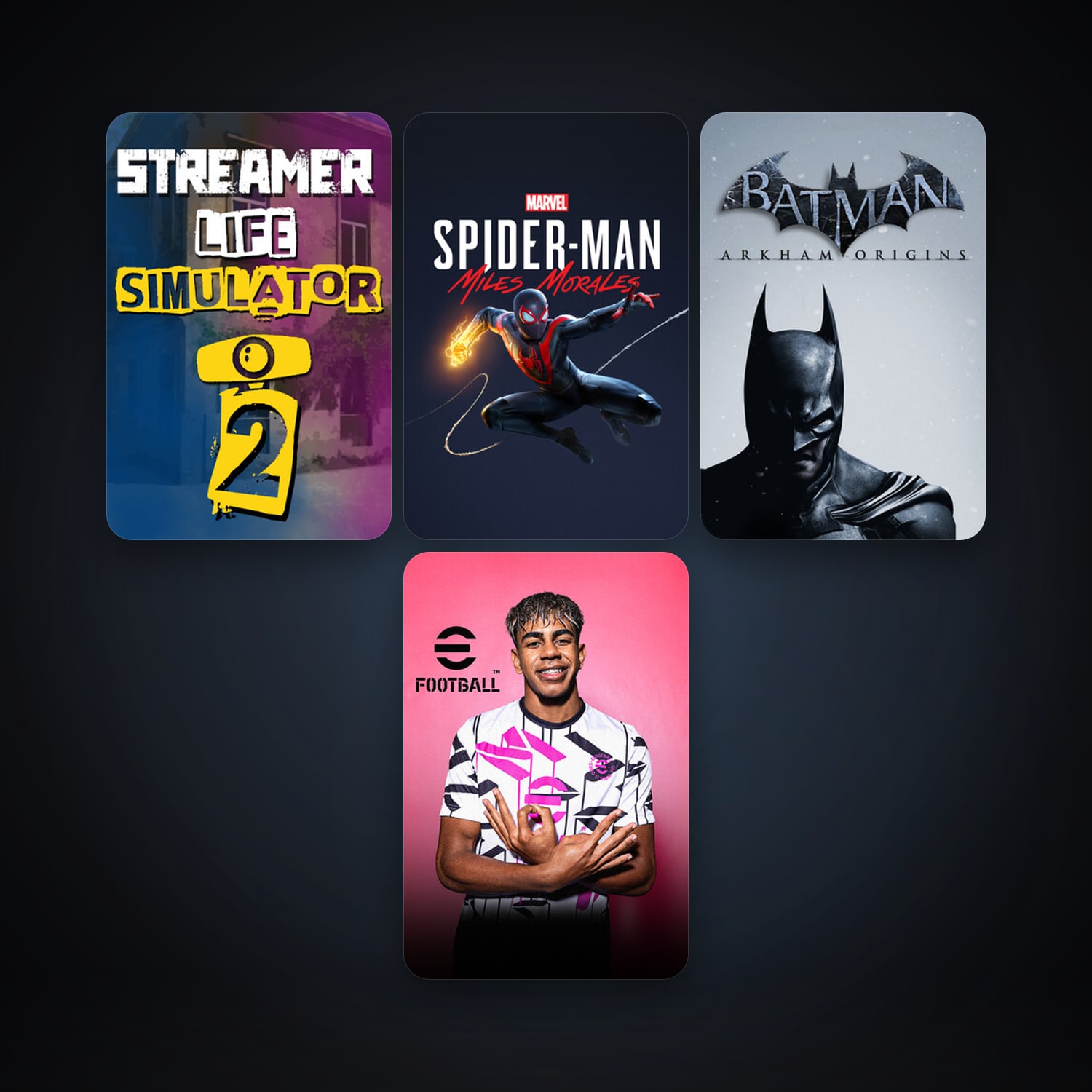 Batman: Arkham Origins + Captain Tsubasa: Rise of New Champions, 15 games, clean — HabibiAccounts
