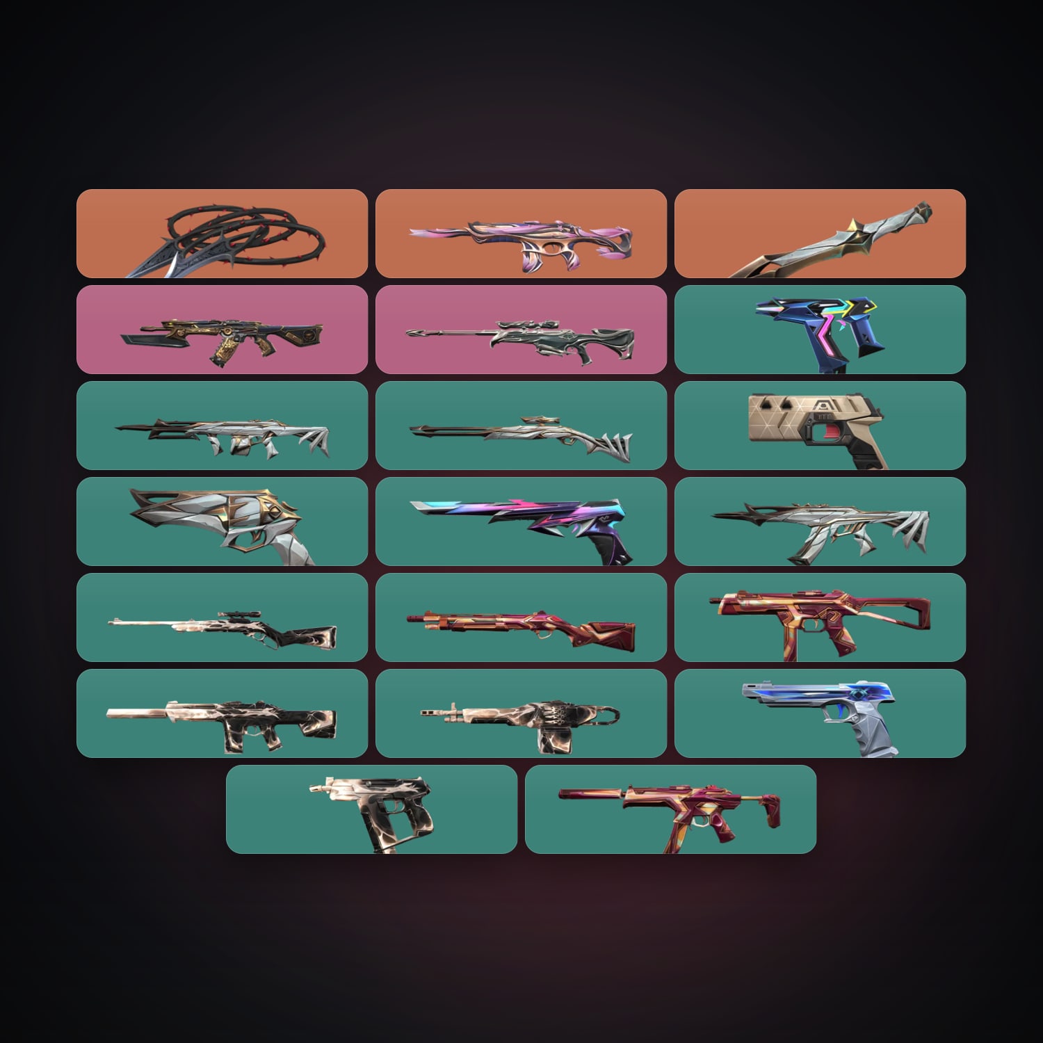LA Bronze 2 locker — 2 knives, 21 skins, lvl 112 — HabibiAccounts