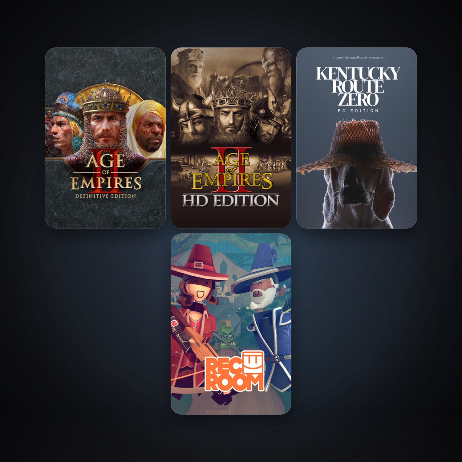 Steam account: Age of Empires II + Kentucky Route Zero: PC Edition, 8 games, clean — HabibiAccounts