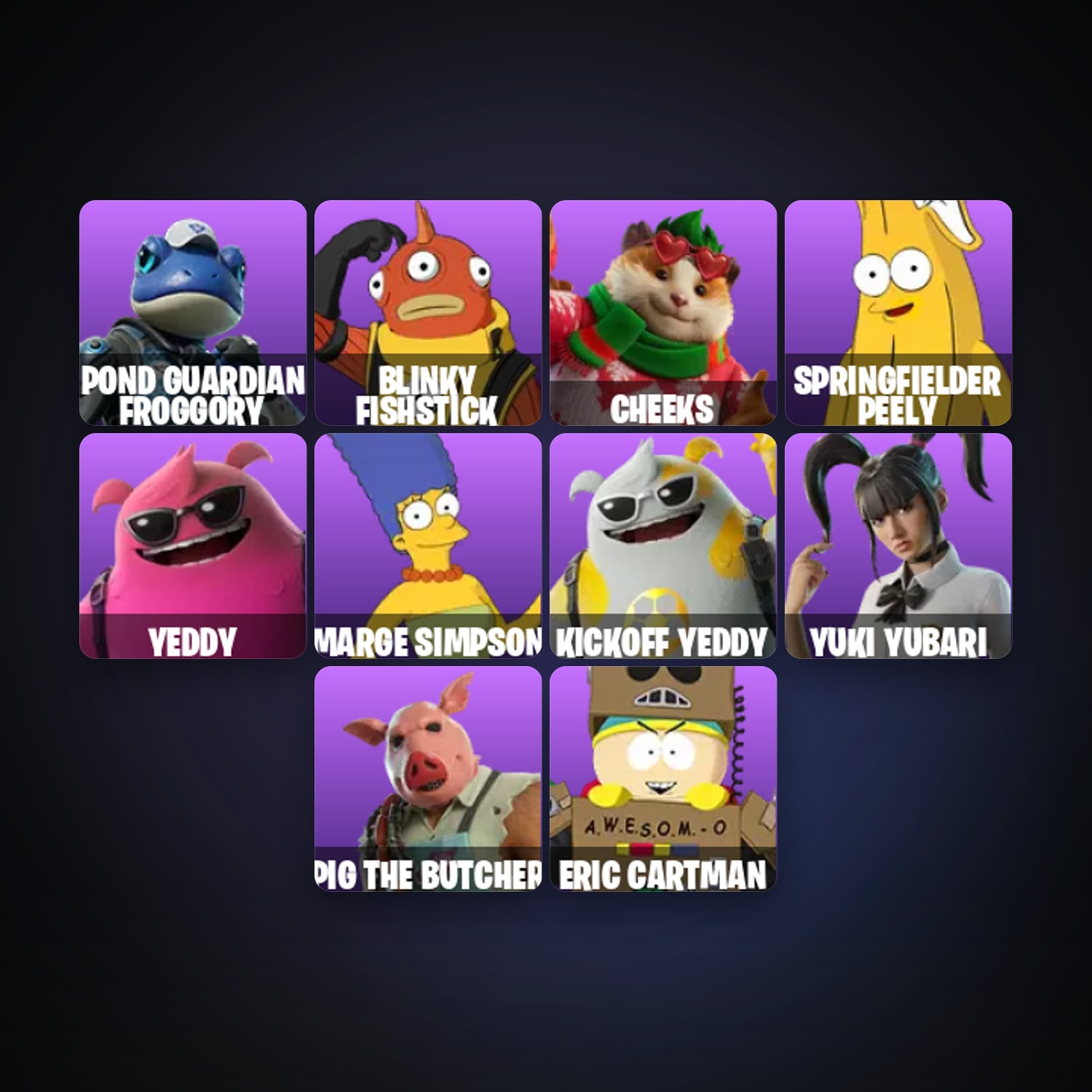 Fortnite account with Pond Guardian Froggory & Blinky Fishstick — 14 skins — 400 V-Bucks — lvl 1224 — HabibiAccounts