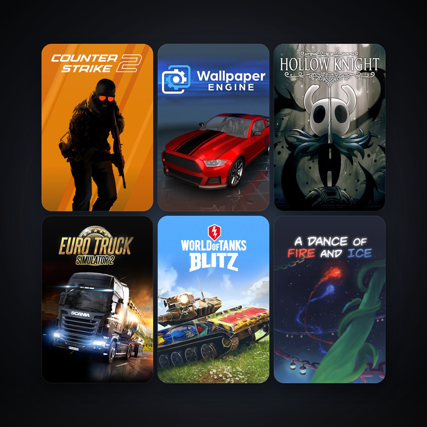 CS2 Prime + Euro Truck Simulator 2, 50 games, clean — HabibiAccounts