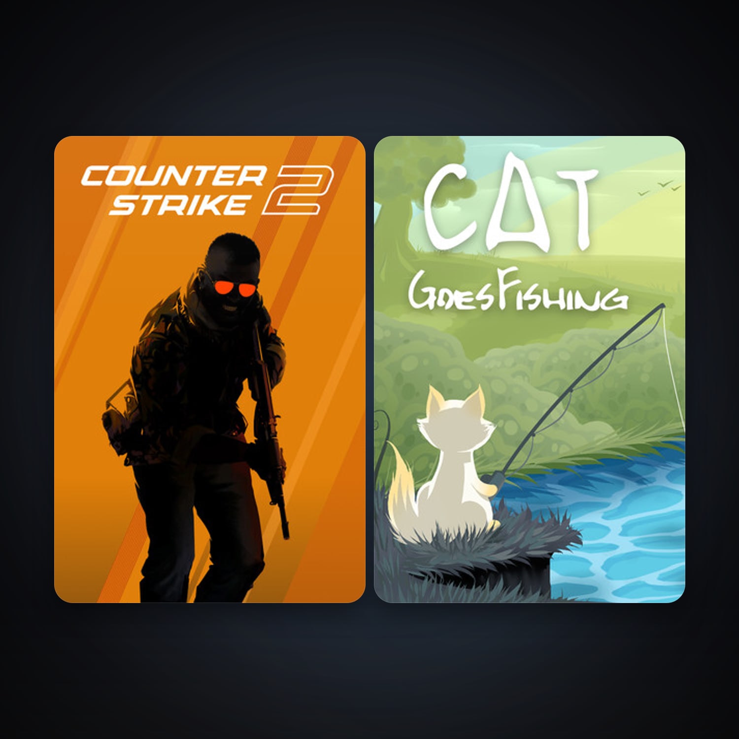 CS2 Prime + Cat Goes Fishing, 4 games, clean — HabibiAccounts