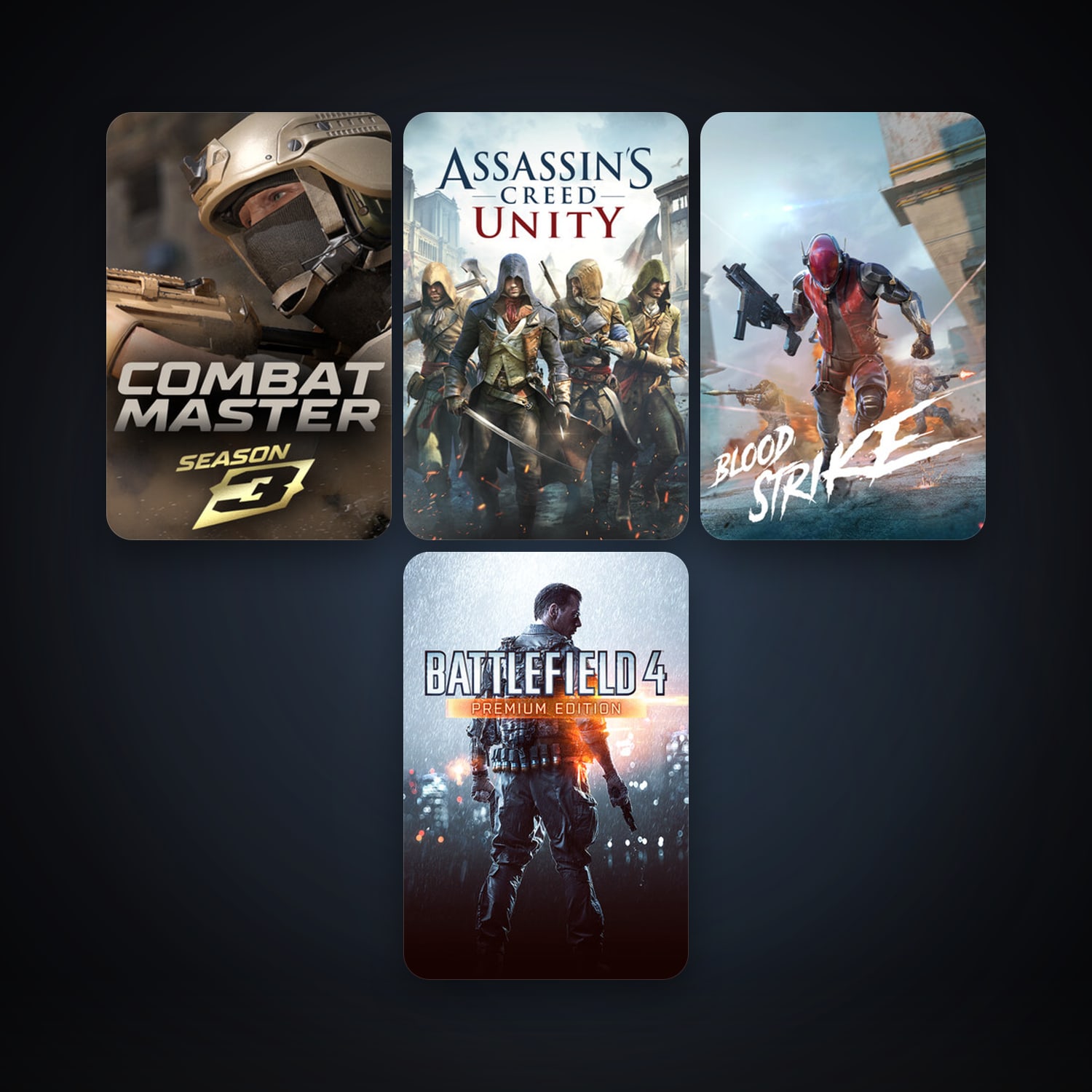Assassin's Creed Unity + Anomaly Zone, 17 games, clean — HabibiAccounts