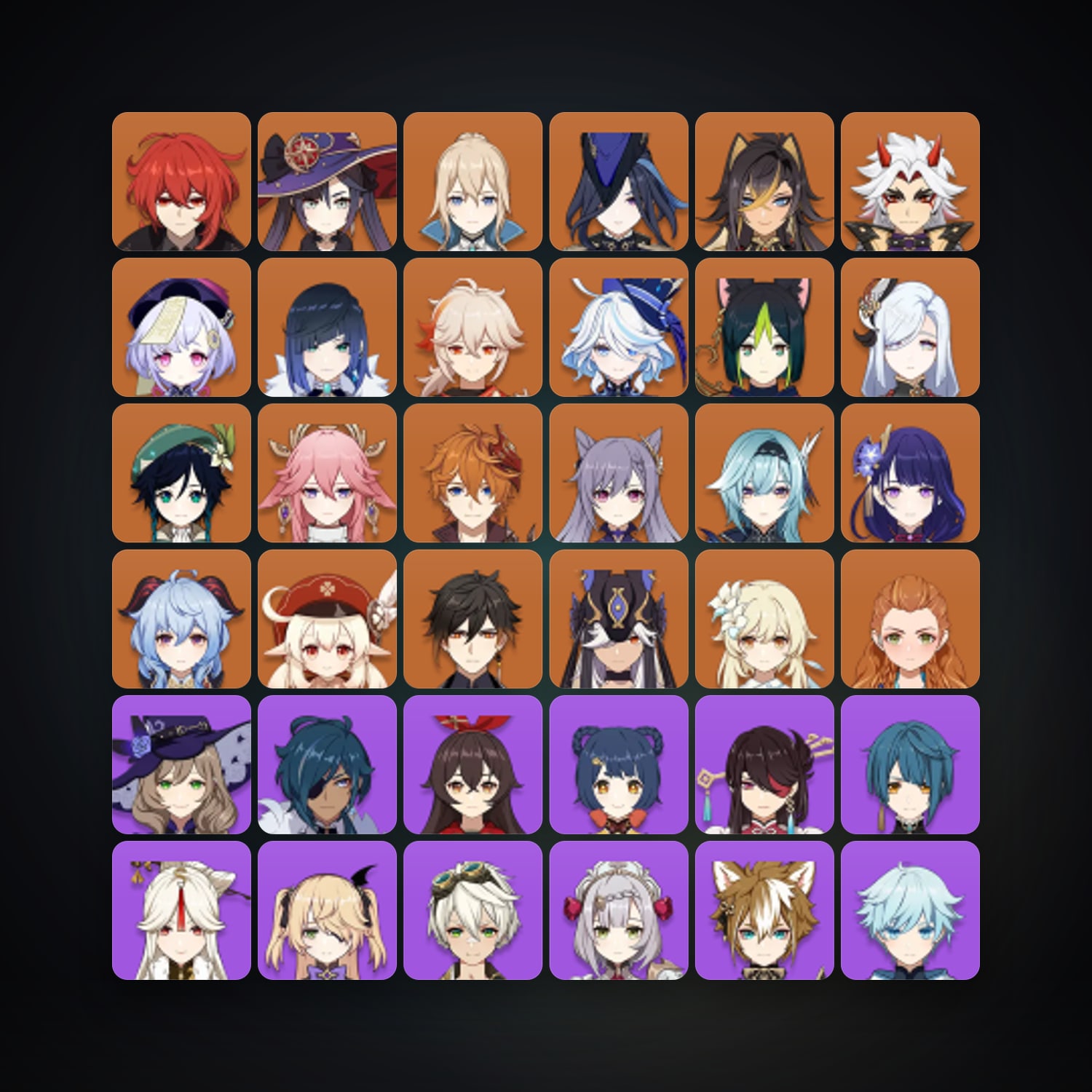 Genshin Impact | AR 60 | 65 Chars | 22× 5★ — HabibiAccounts