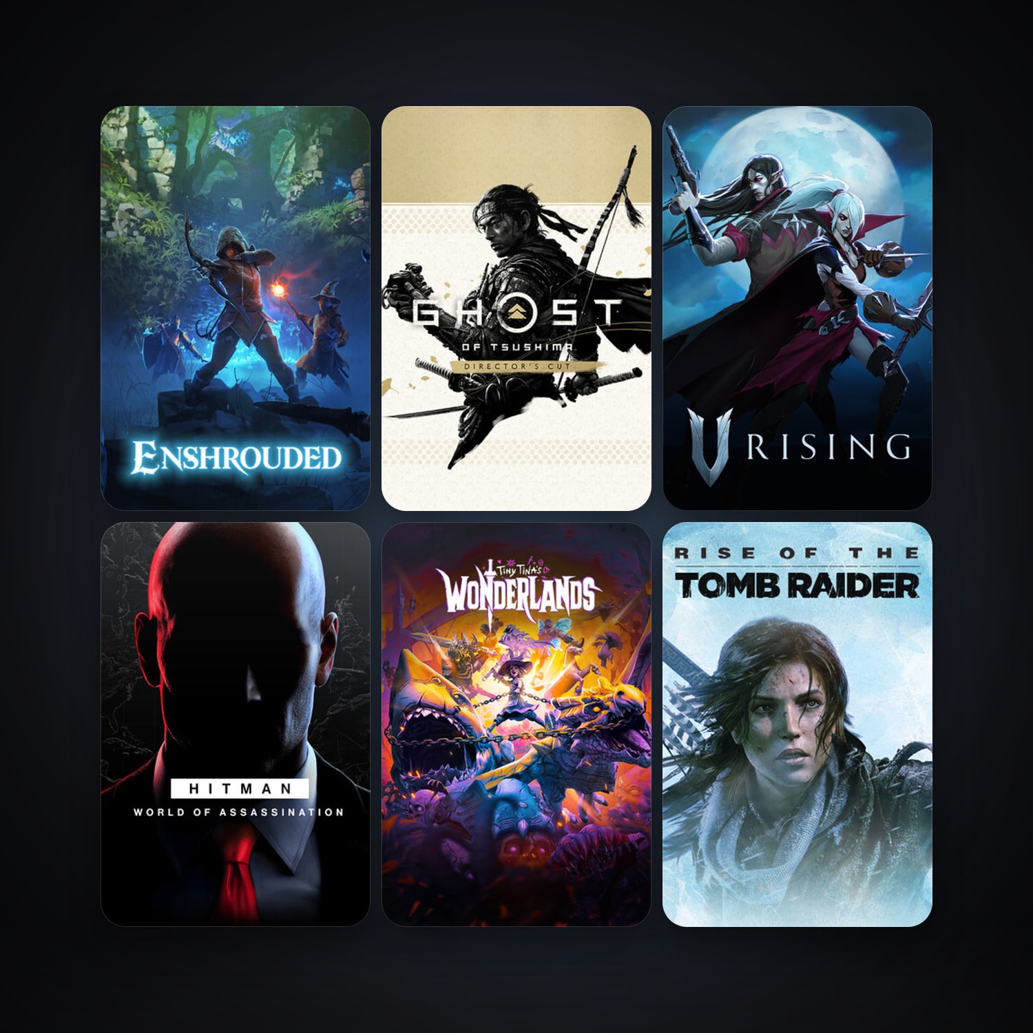 Rise of the Tomb Raider + Tribes of Midgard, 35 games, clean — HabibiAccounts