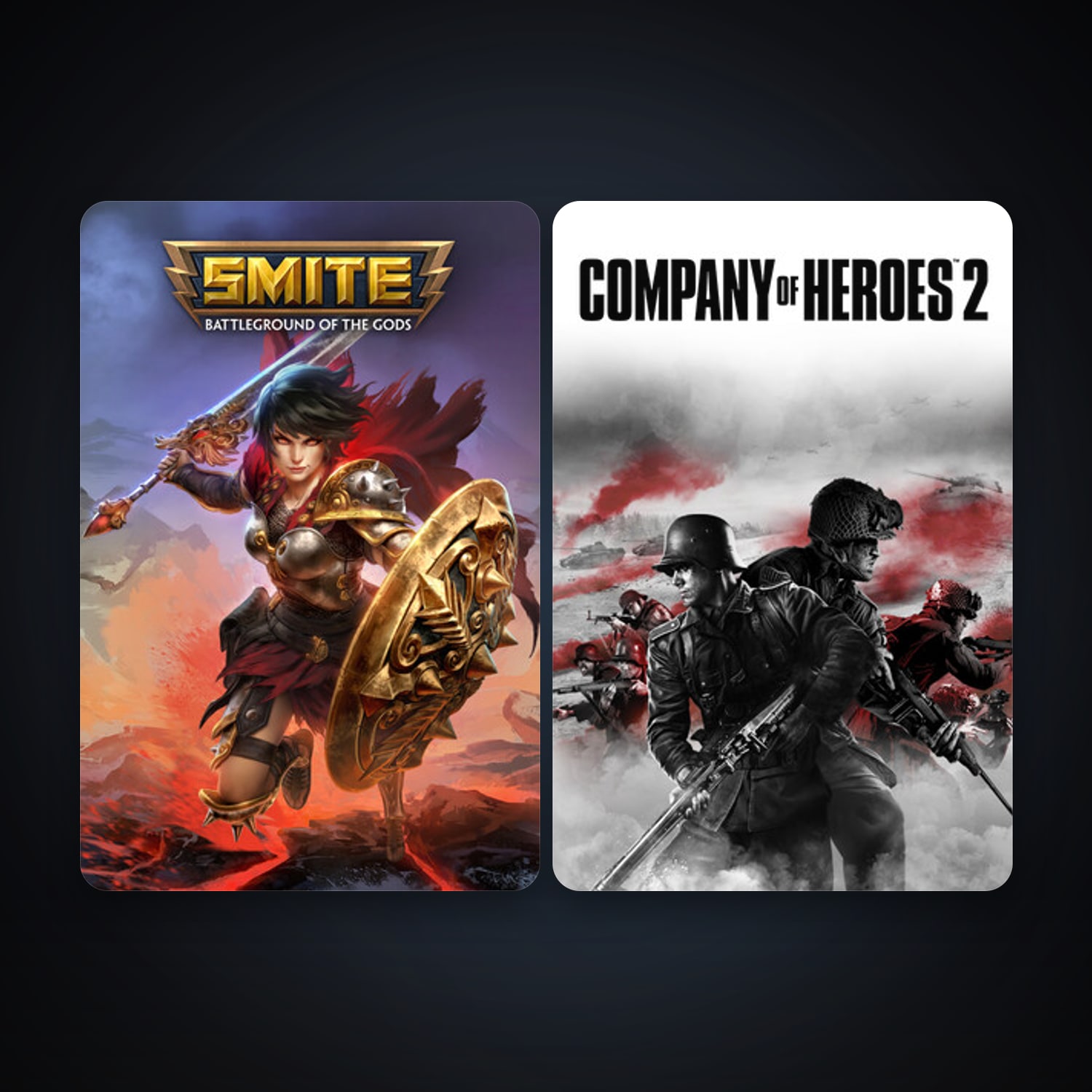 Company of Heroes 2 + SMITE, 2 games, clean — HabibiAccounts
