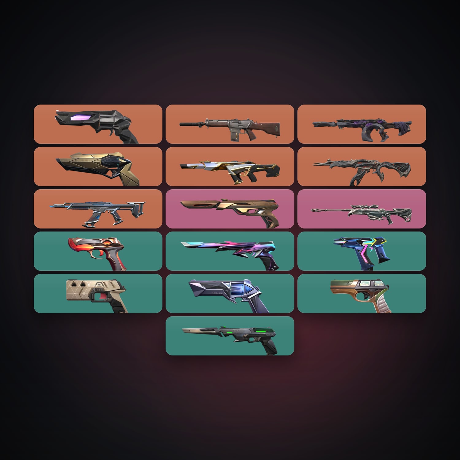 BR Ascendant 2 locker — 18 skins, lvl 223 — HabibiAccounts