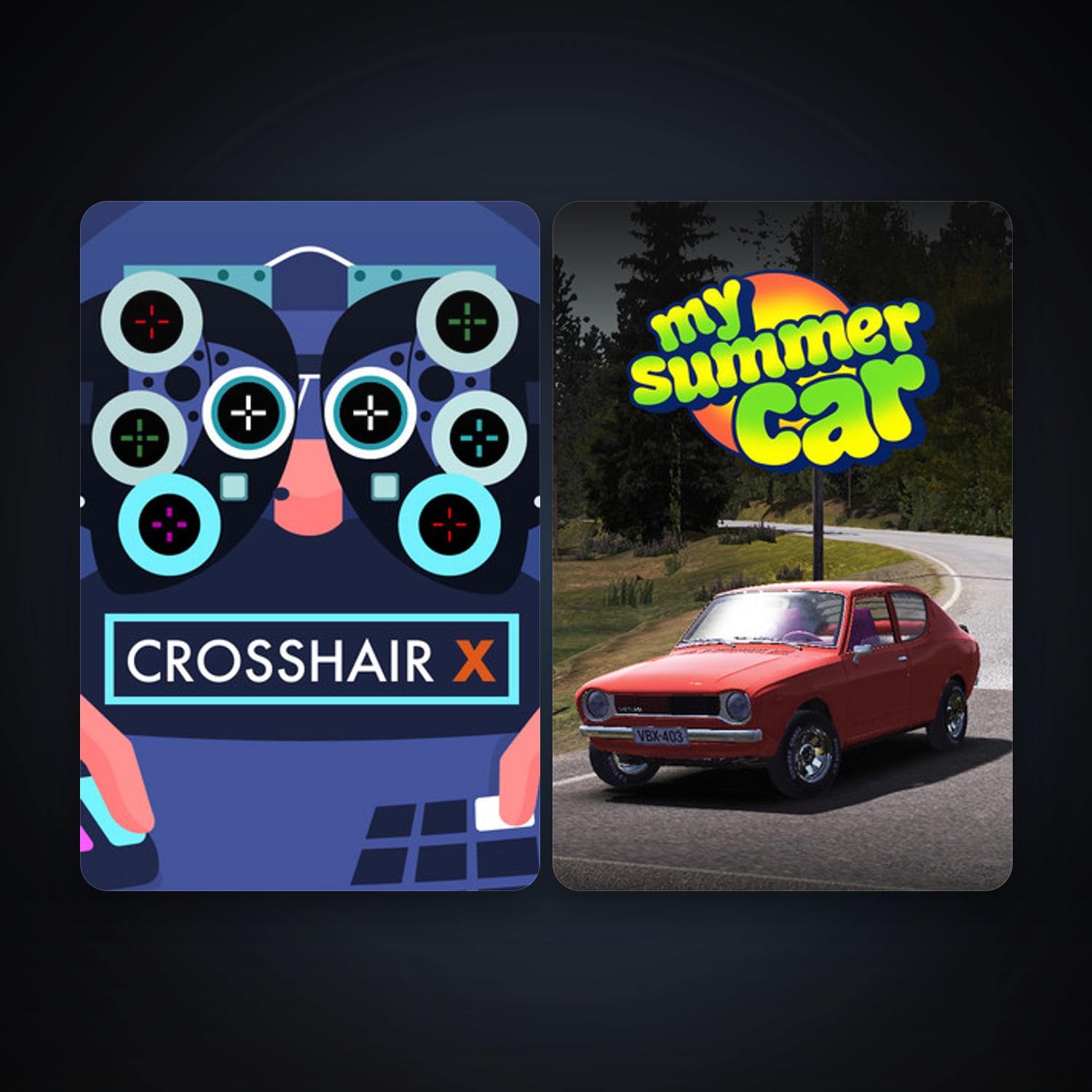 Steam account: My Summer Car + Crosshair X, 7 games, clean — HabibiAccounts