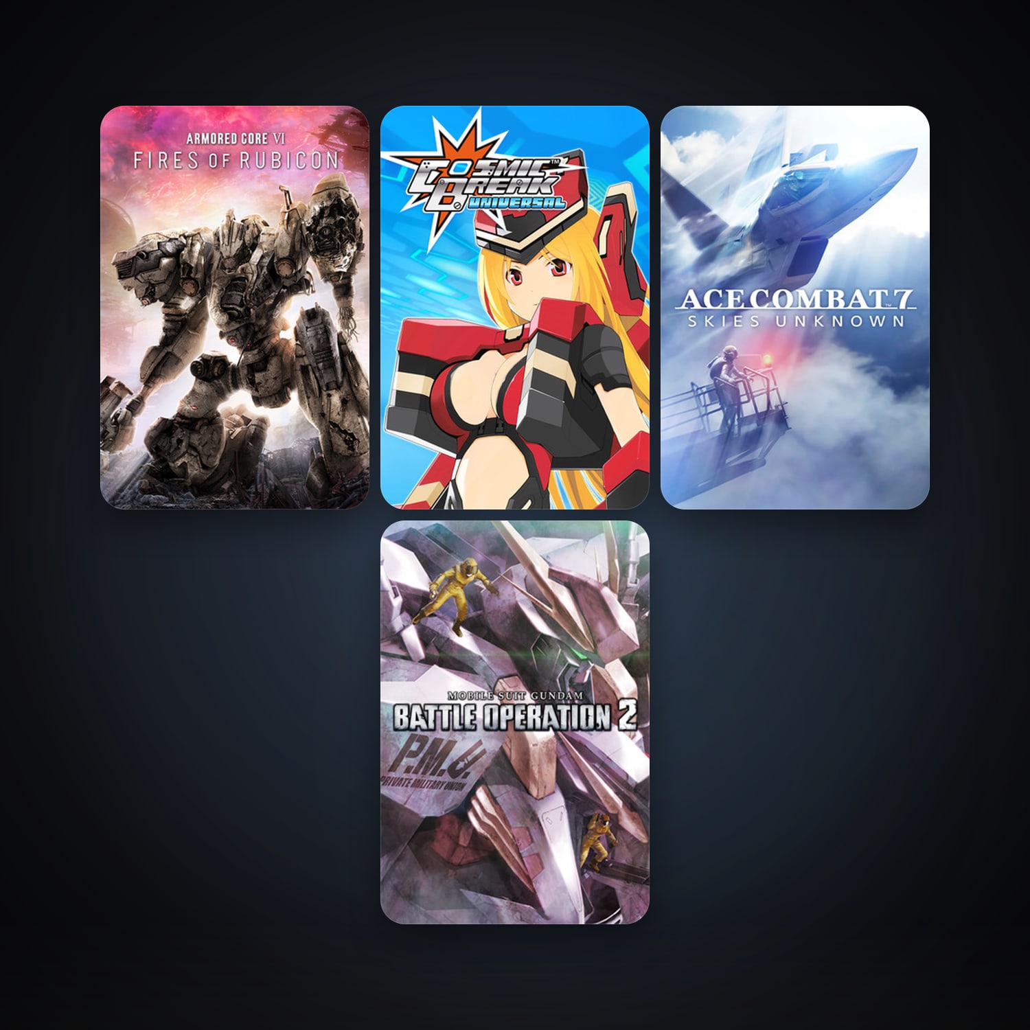 ACE COMBAT 7: SKIES UNKNOWN + CosmicBreak Universal, 10 games, clean — HabibiAccounts