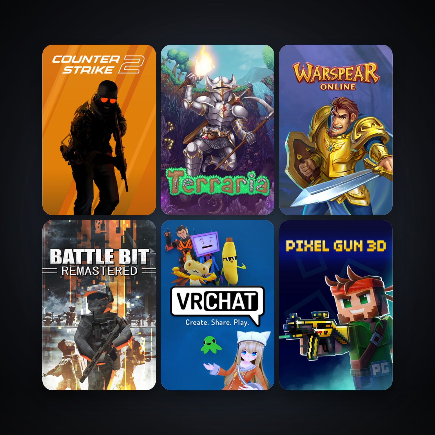 CS2 Prime + Terraria, 8 games, clean — HabibiAccounts