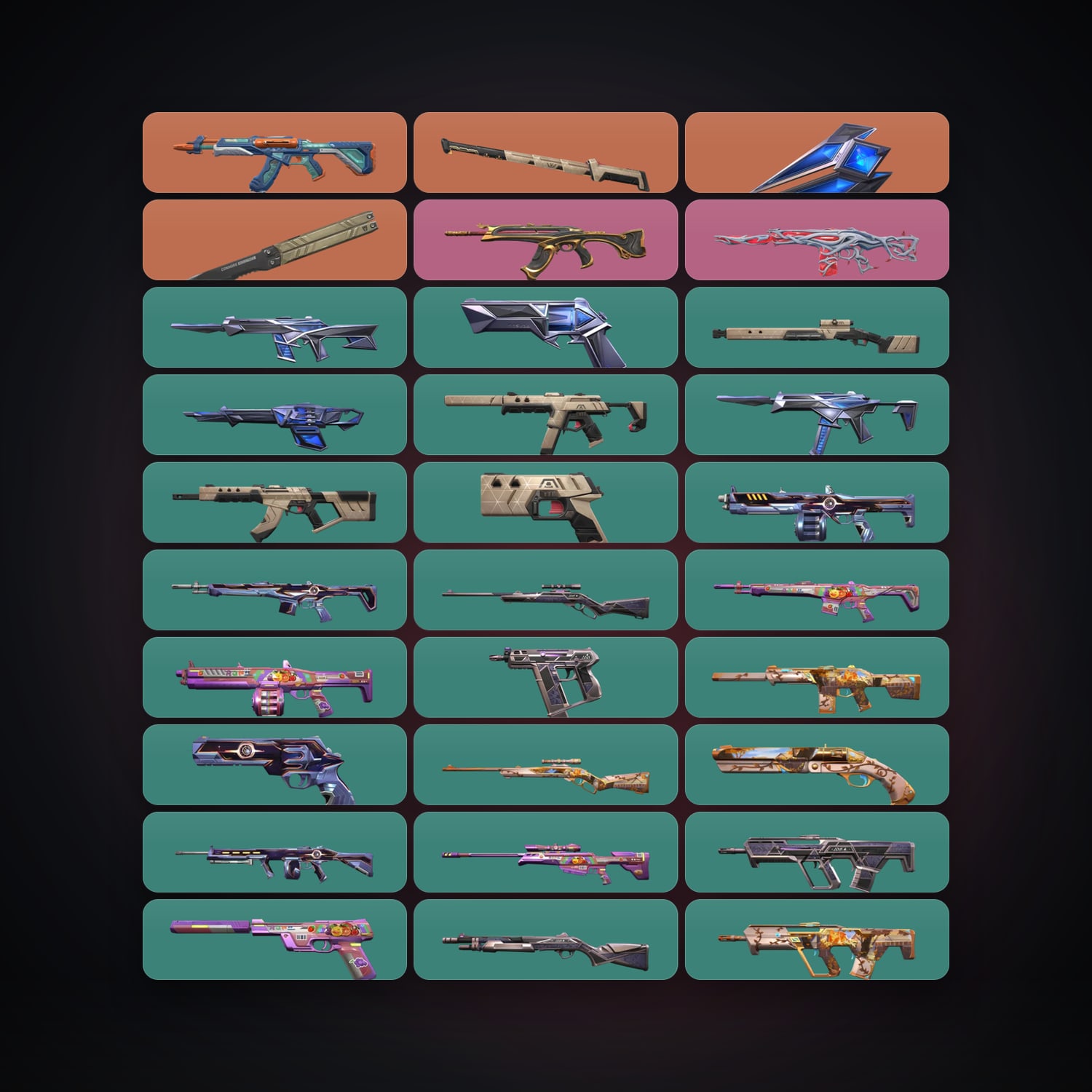 BR Silver 1 locker — 3 knives, 30 skins, lvl 77 — HabibiAccounts
