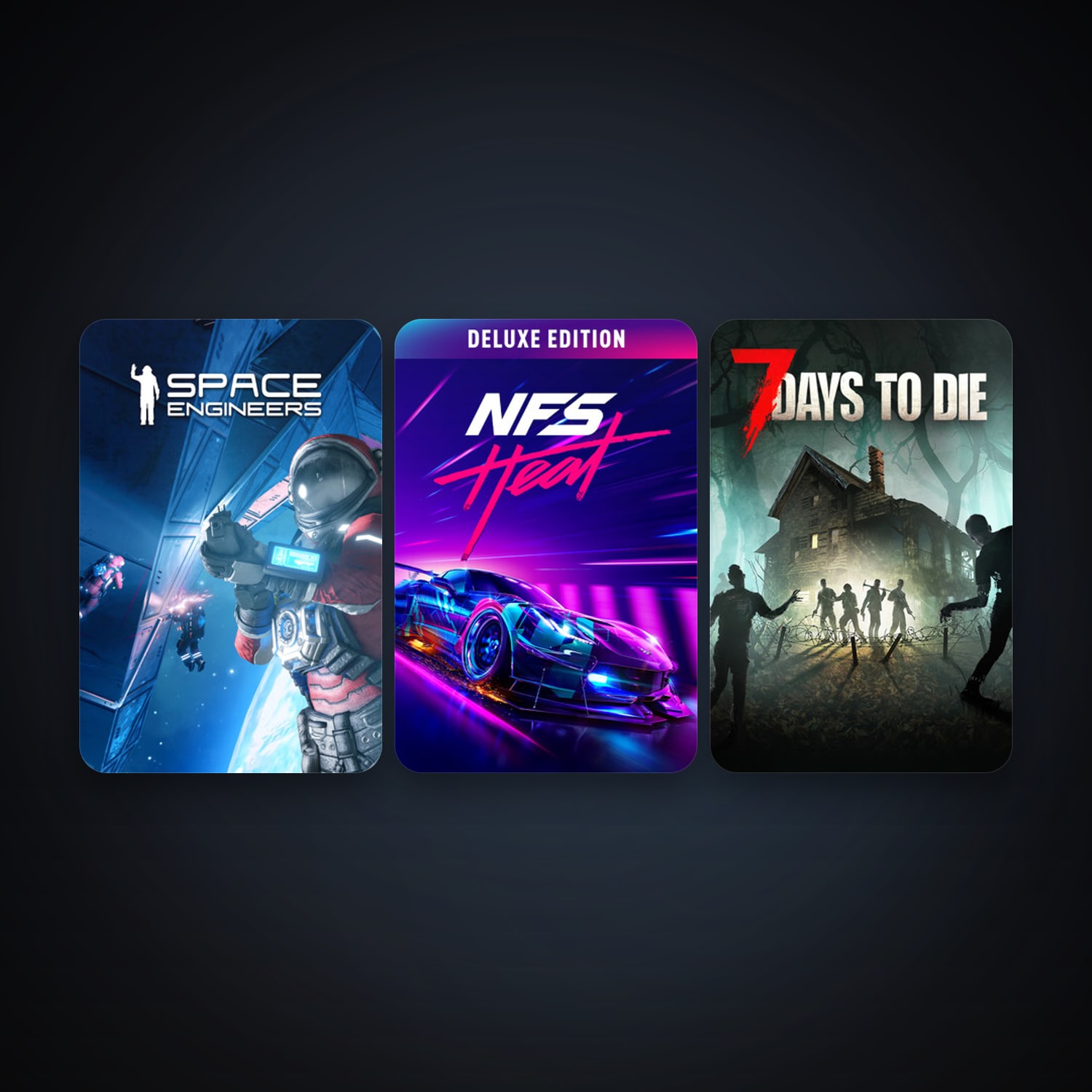 Steam account: Space Engineers + 7 Days to Die, 5 games, clean — HabibiAccounts