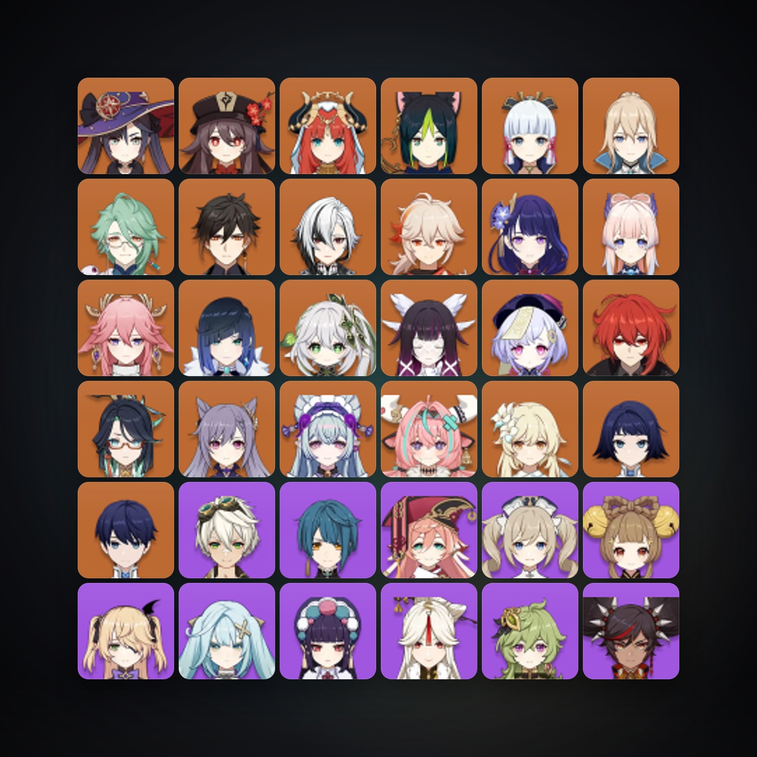جينشن إمباكت | AR 60 | 69 شخصية | 22× 5★ — HabibiAccounts
