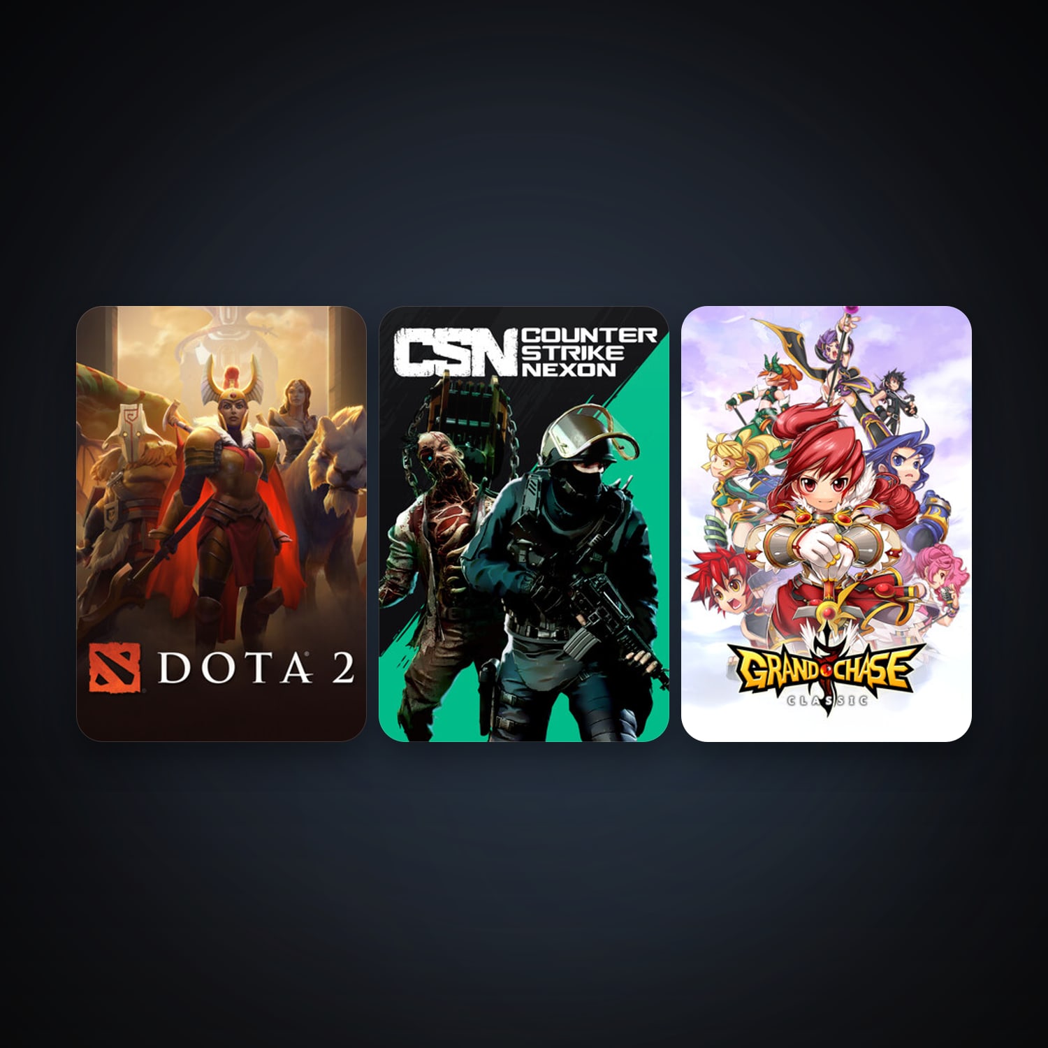 Dota 2 + Counter-Strike Nexon: Studio, 4 games, clean — HabibiAccounts
