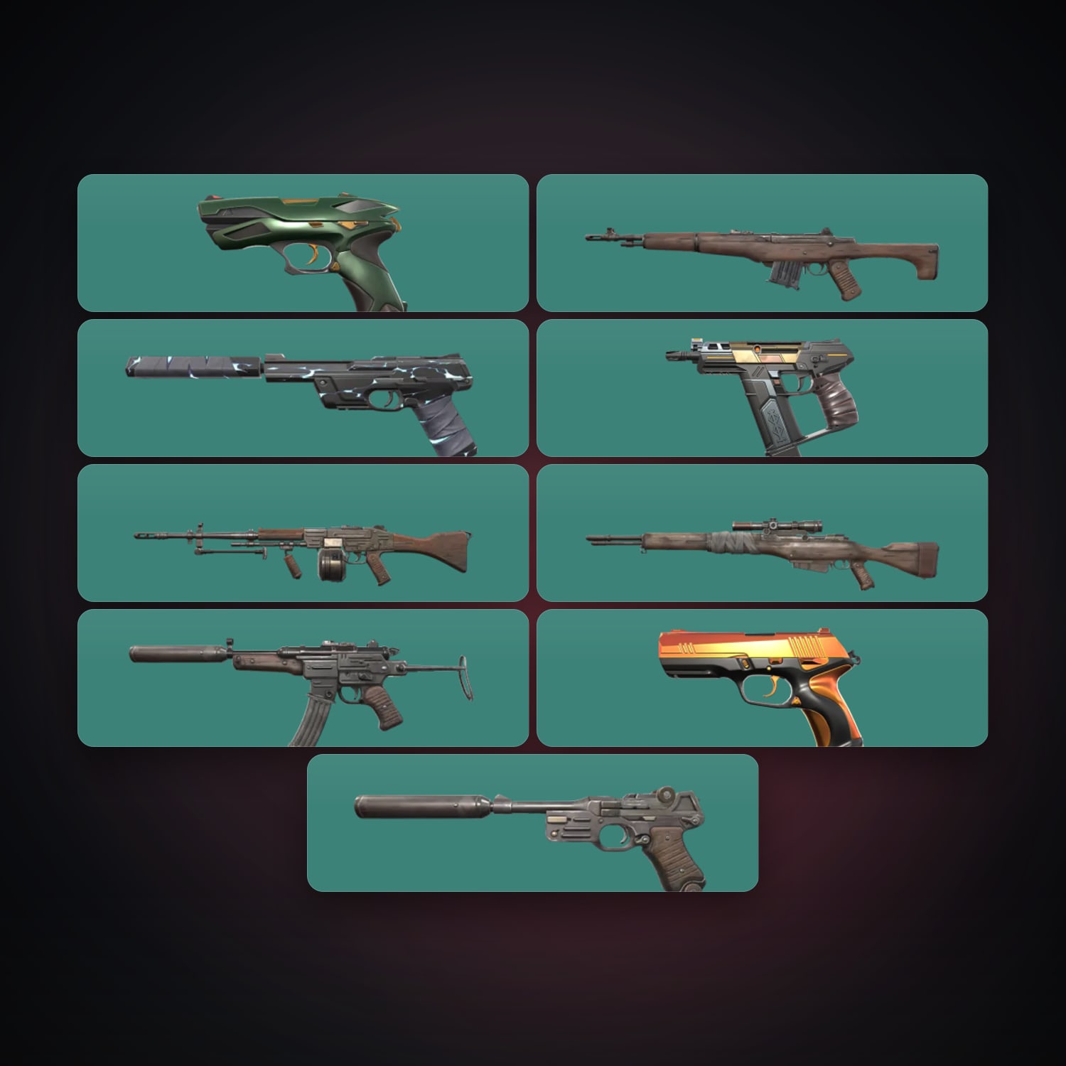 EU Silver 1 locker — 9 skins, lvl 62 — HabibiAccounts