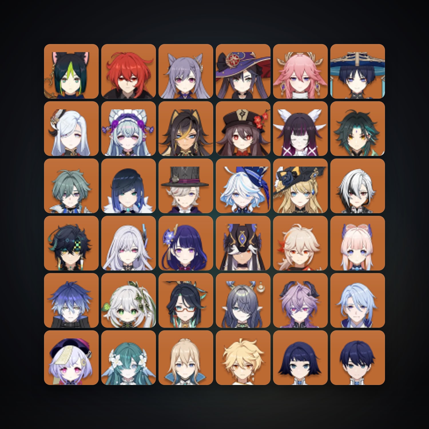 Genshin Impact | AR 60 | 84 Chars | 33× 5★ — Genshin / miHoYo Account — HabibiAccounts