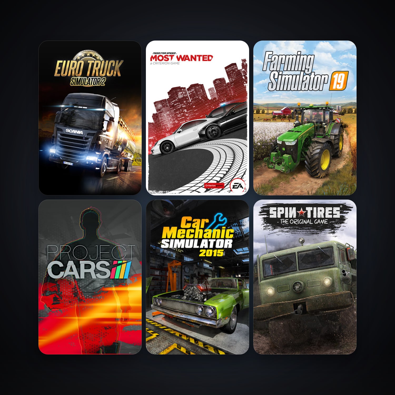 Grand Theft Auto: San Andreas + Euro Truck Simulator 2, 29 games, clean — HabibiAccounts