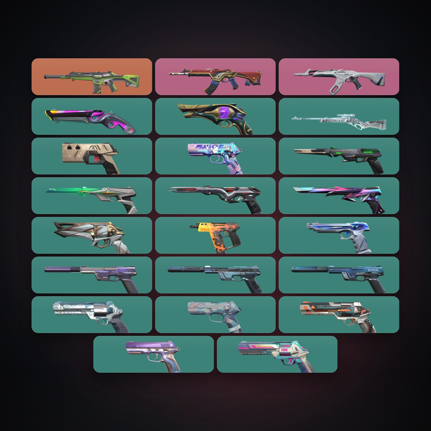 AP Gold 3 locker — 23 skins, lvl 350 — HabibiAccounts