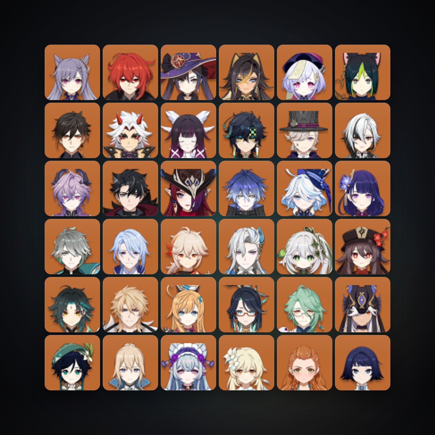 Genshin Impact | AR 60 | 87 Chars | 33× 5★ — Genshin / miHoYo Account — HabibiAccounts