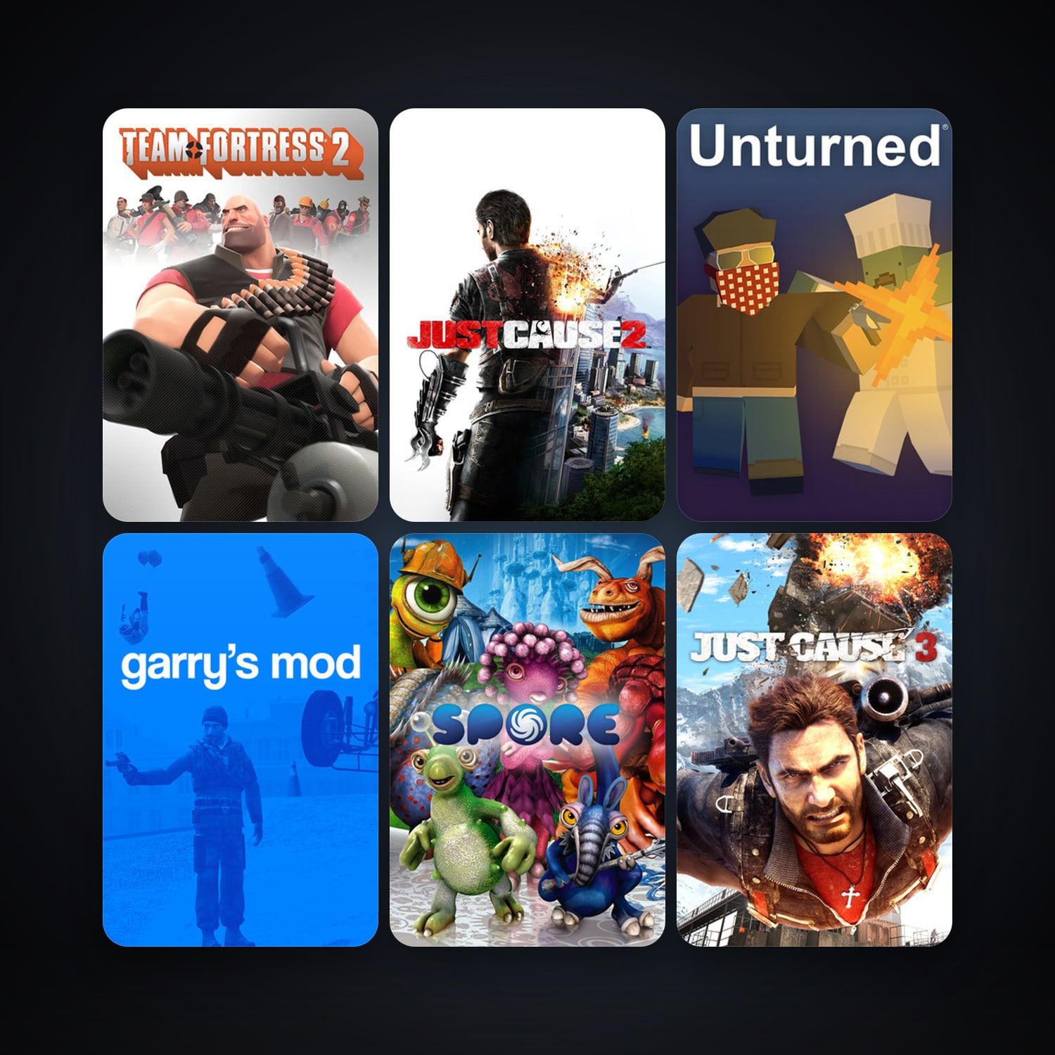 Team Fortress 2 + Garry's Mod, 23 games, clean — HabibiAccounts