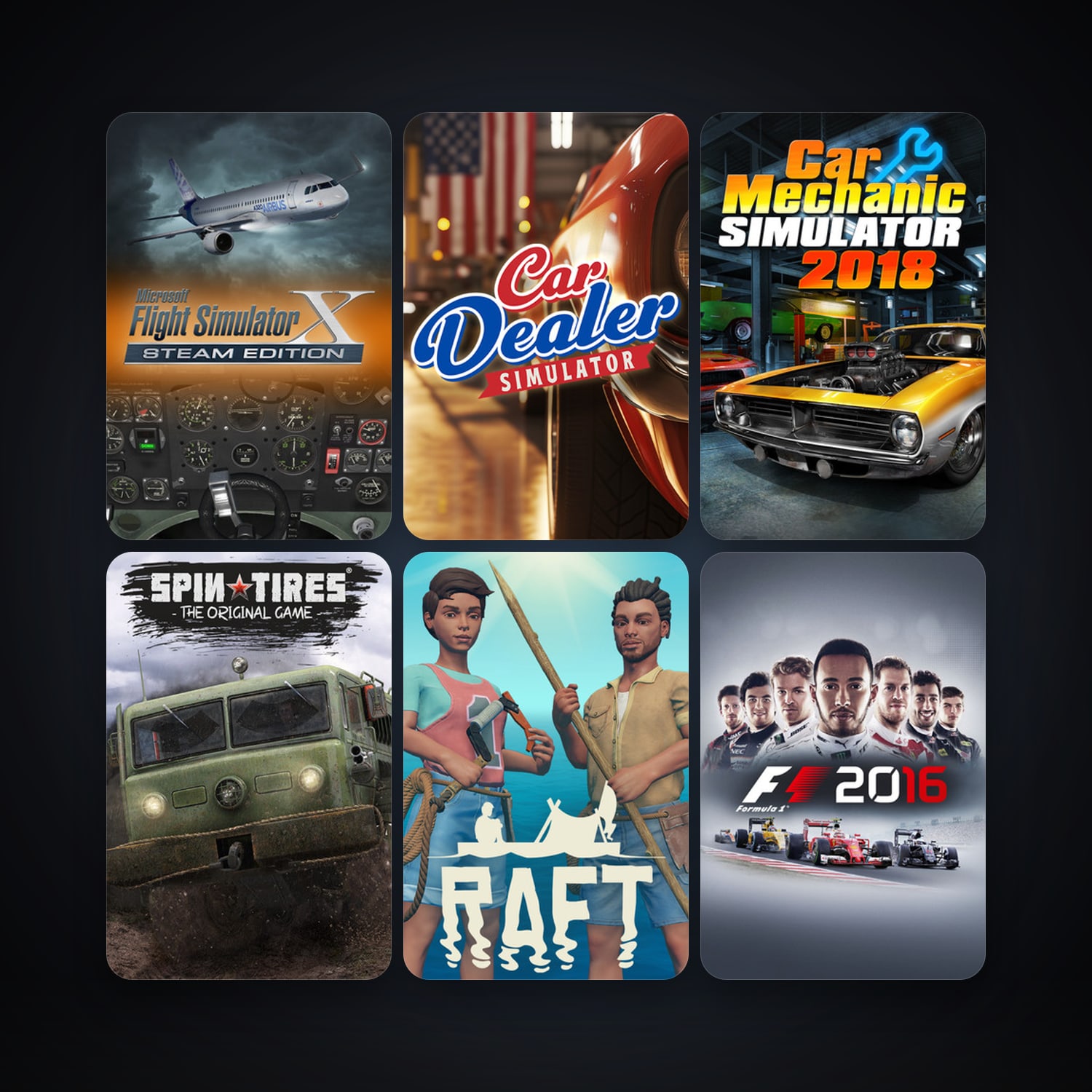 SPINTIRES + Stranded Deep, 15 games, clean — HabibiAccounts
