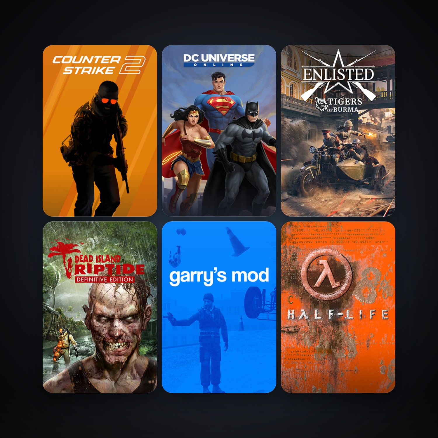 Half-Life + CS2 Prime, 54 games, Steam 11, clean — HabibiAccounts