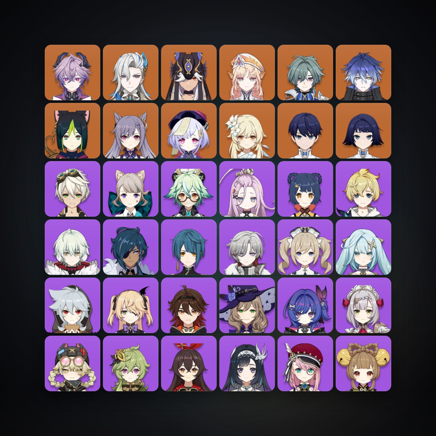 Genshin Impact account — AR 50 | 42 Chars | 10× 5★ — HabibiAccounts