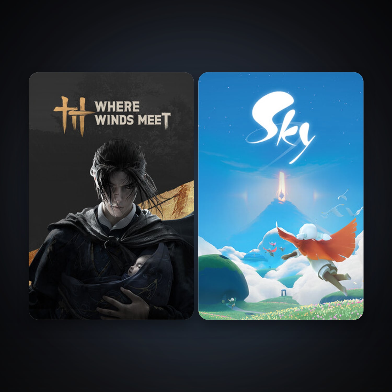Sky: Children of the Light + Where Winds Meet, 2 games, clean — HabibiAccounts