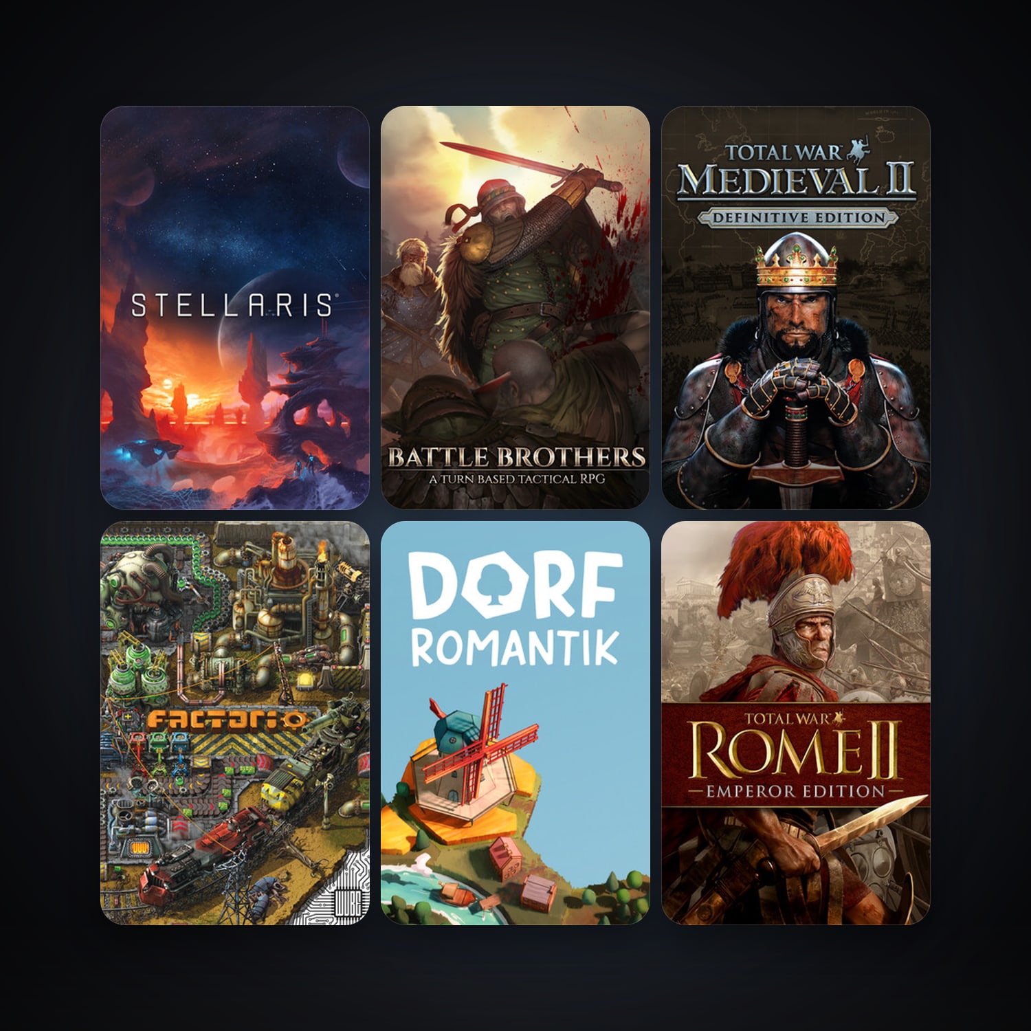 Medieval II: Total War + Sid Meier's Civilization V, 69 games, Steam 11, clean — HabibiAccounts
