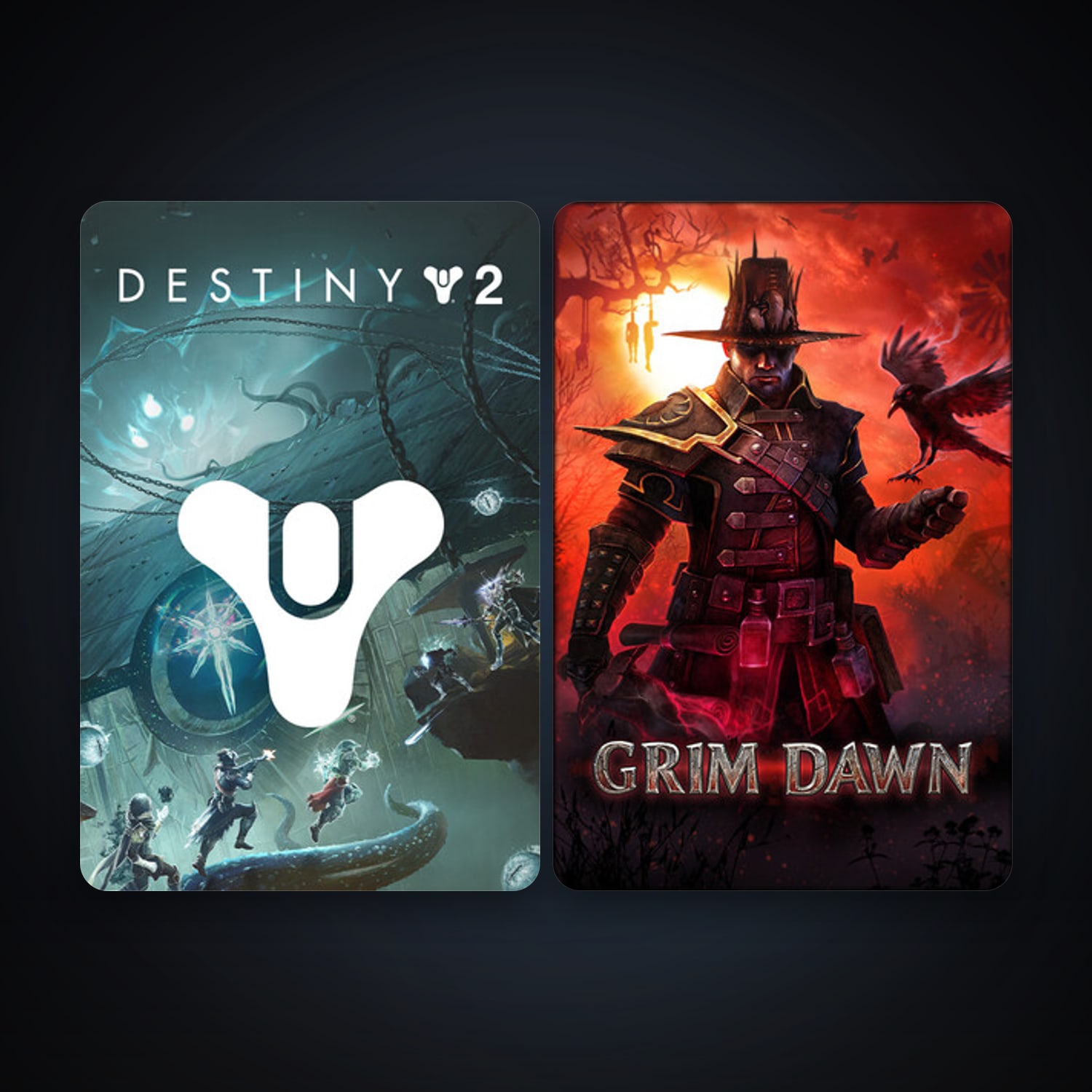 Grim Dawn + Destiny 2, 5 games, clean — HabibiAccounts