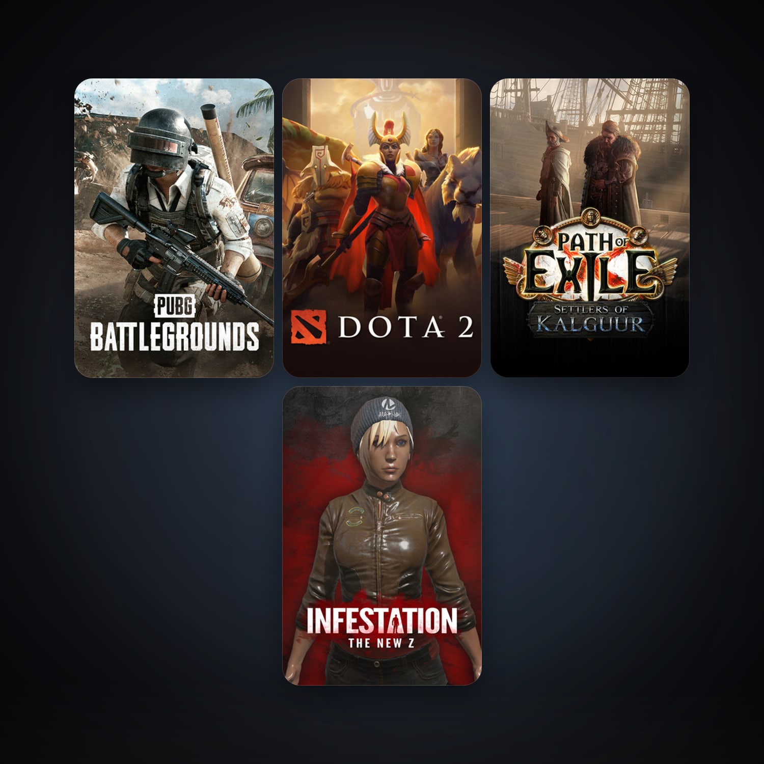Dota 2 + Path of Exile, 10 games, clean — HabibiAccounts
