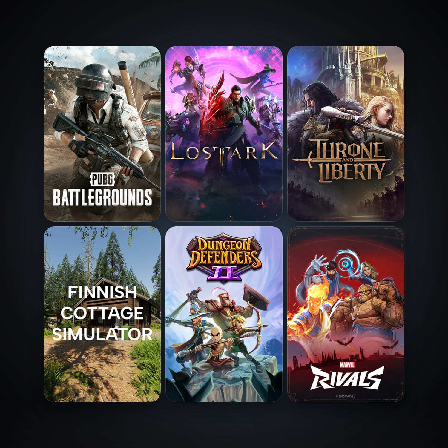 Dungeon Defenders II + SMITE, 7 games, clean — HabibiAccounts