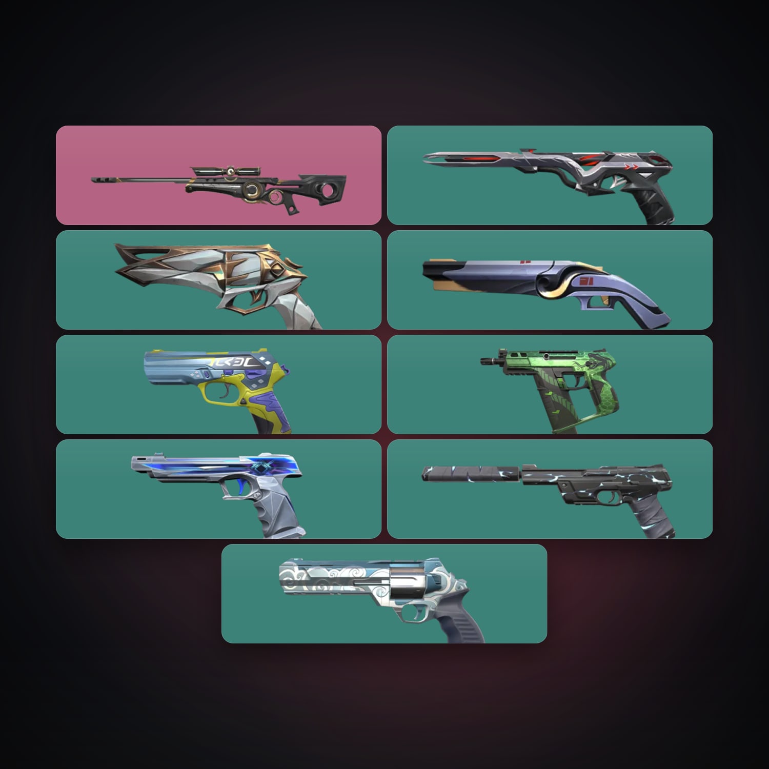 AP Silver 1 locker — 9 skins, lvl 158 — HabibiAccounts