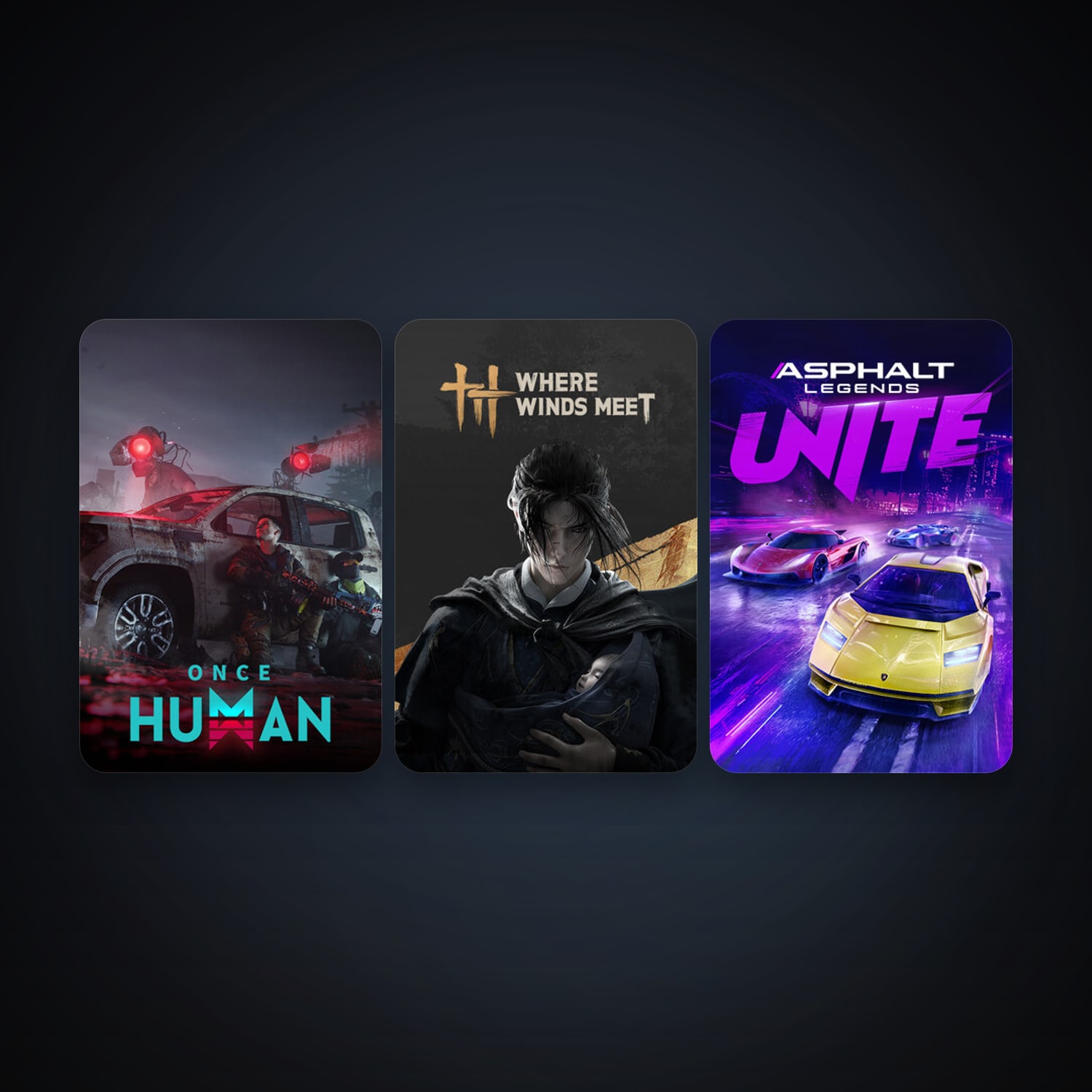 Steam account: Asphalt Legends Unite + Once Human, 5 games, clean — HabibiAccounts