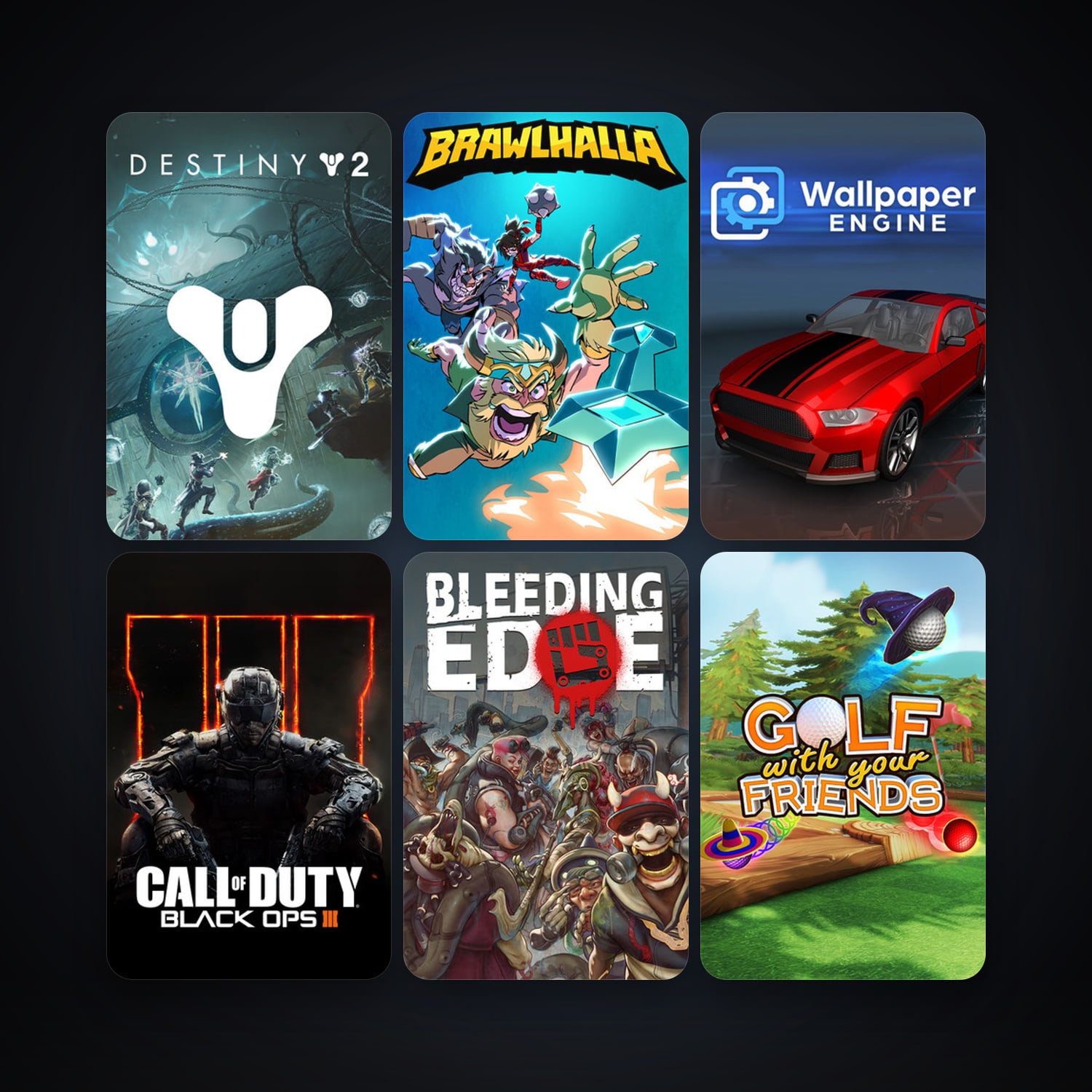 Brawlhalla + Call of Duty: Black Ops III, 12 games, clean — HabibiAccounts