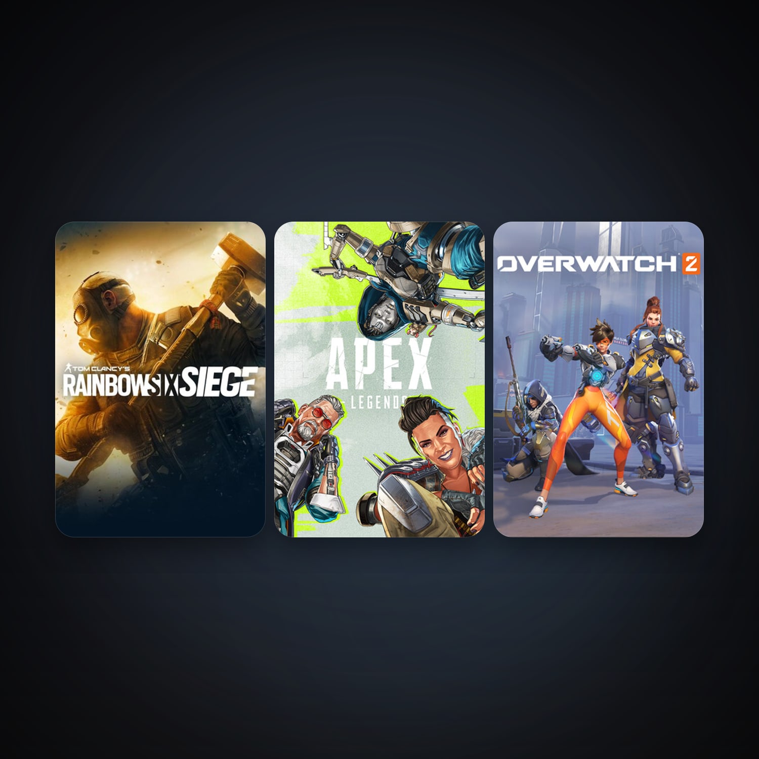 Tom Clancy's Rainbow Six Siege + Apex Legends, 3 games, clean — HabibiAccounts