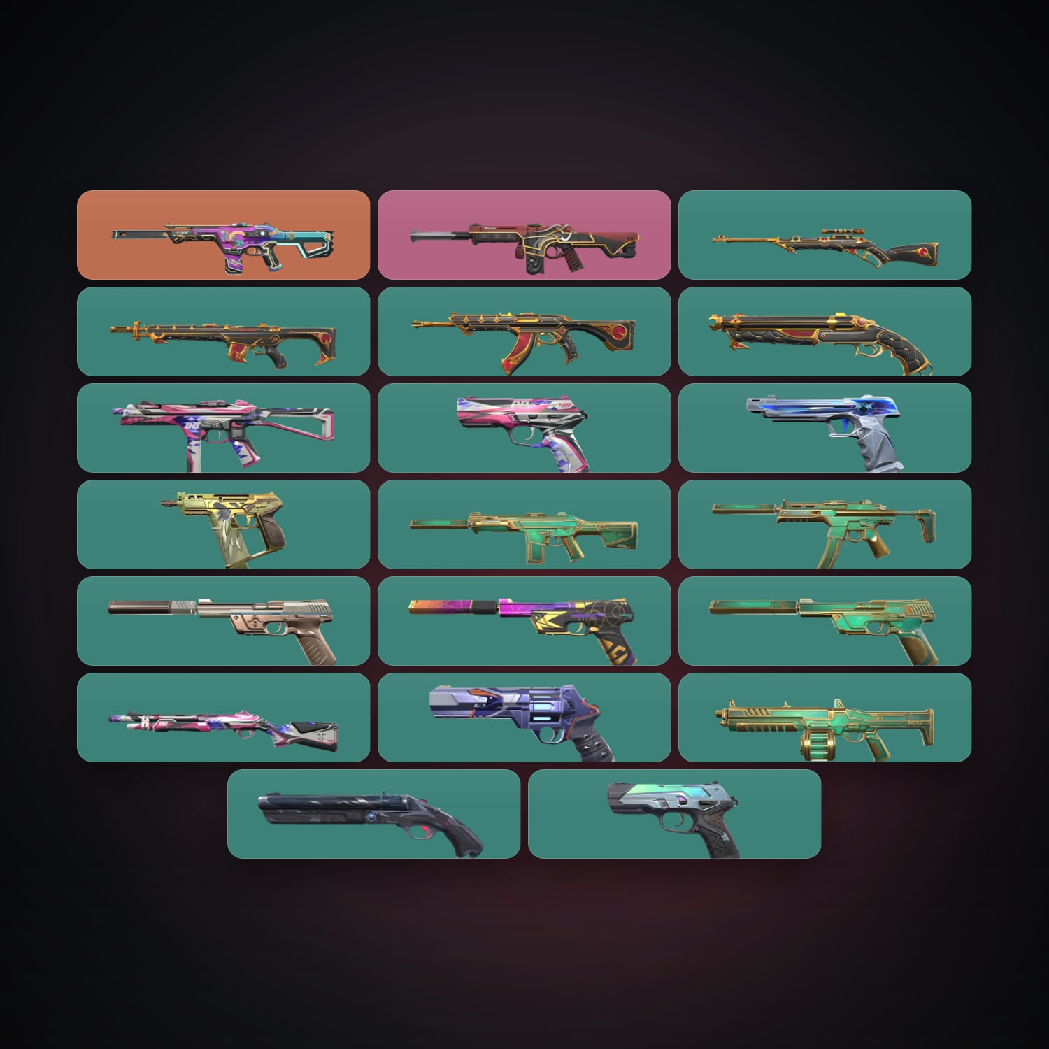 EU Silver 1 locker — 21 skins, lvl 170 — HabibiAccounts