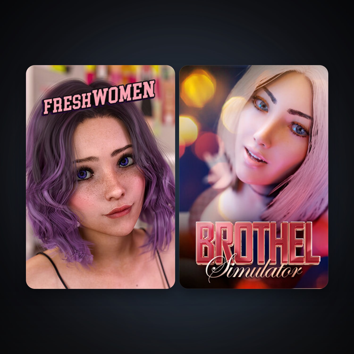 FreshWomen - Season 1 + Brothel Simulator, 20 games, clean — HabibiAccounts