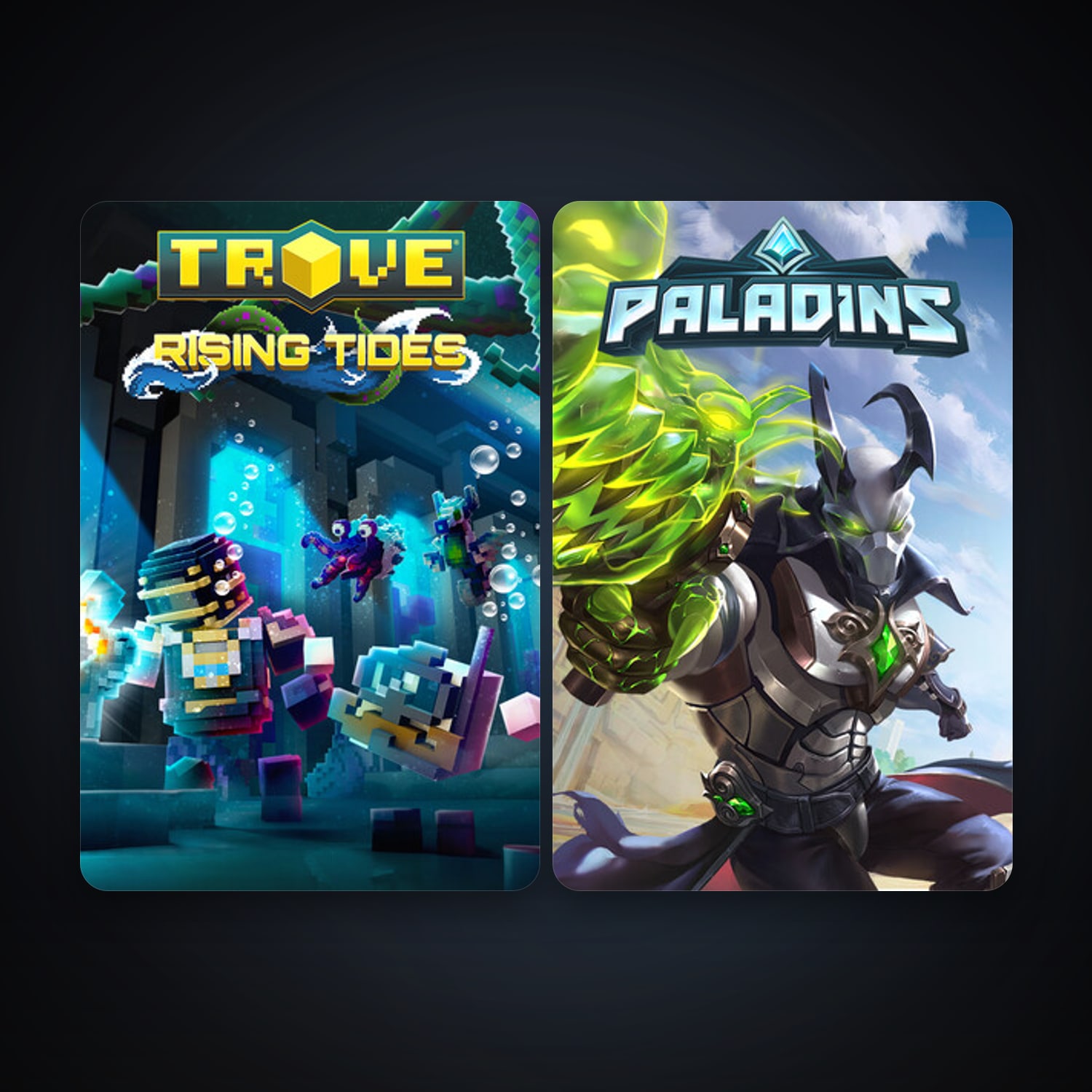 Trove + Paladins, 4 games, clean — HabibiAccounts