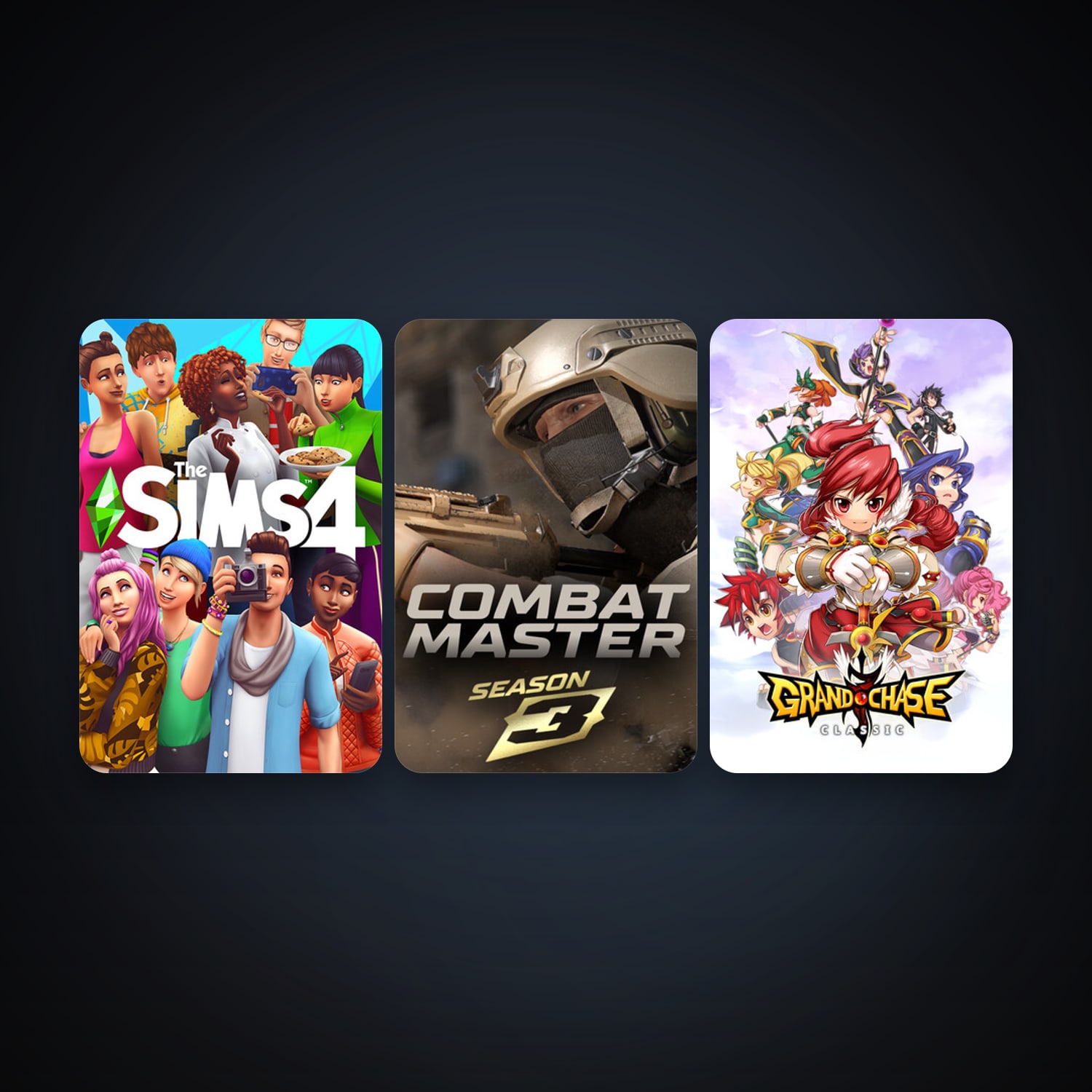 GrandChase + The Sims 4, 5 games, clean — HabibiAccounts