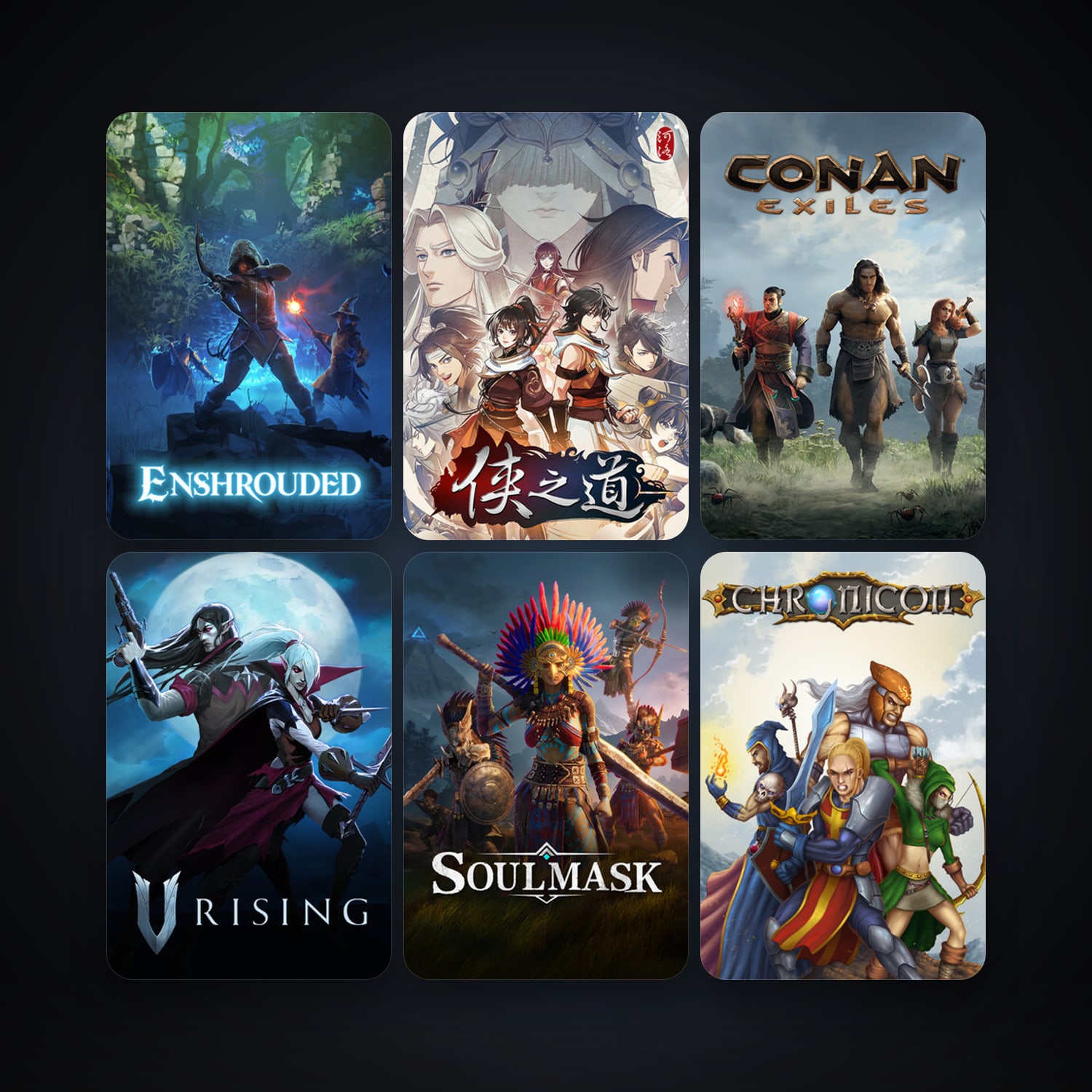 Chronicon + Conan Exiles, 72 games, clean — HabibiAccounts