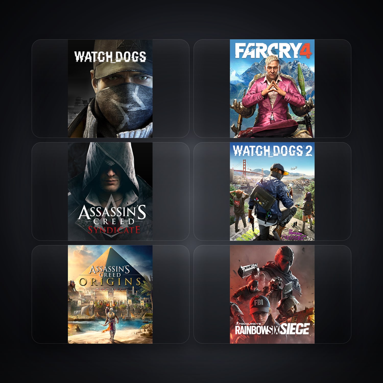 Ubisoft Watch_Dogs + Far Cry 4 — DE — 6 games — HabibiAccounts