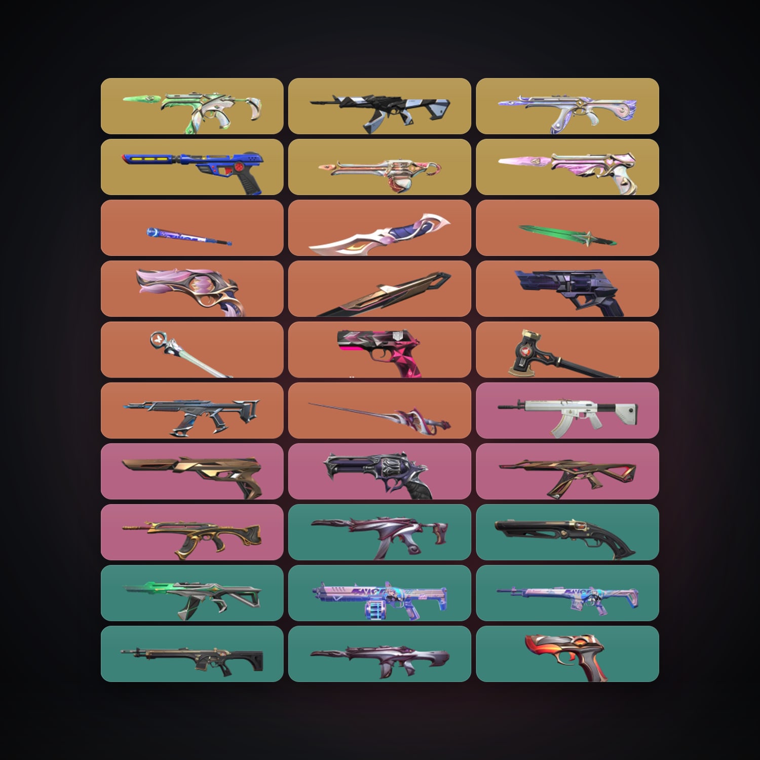NA Gold 1 locker — 7 knives, 74 skins, lvl 198 — HabibiAccounts