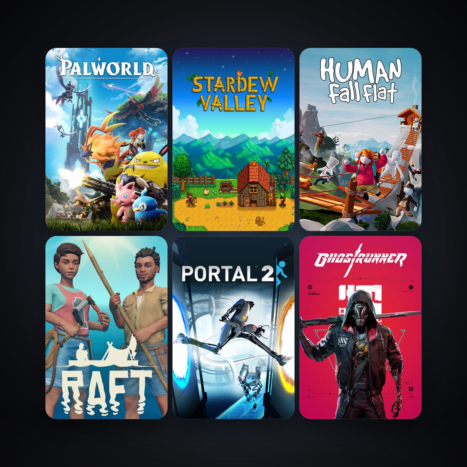 Portal 2 + Stardew Valley, 77 games, clean — HabibiAccounts