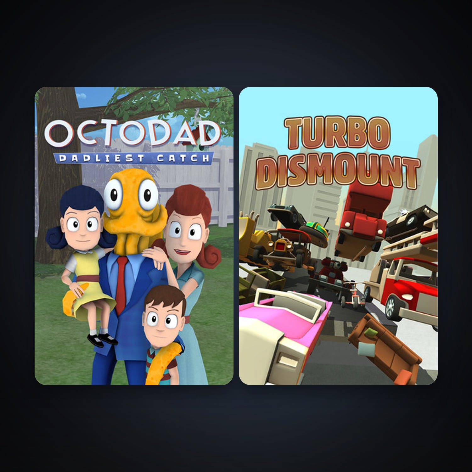 Octodad: Dadliest Catch + Turbo Dismount, 2 games, clean — HabibiAccounts