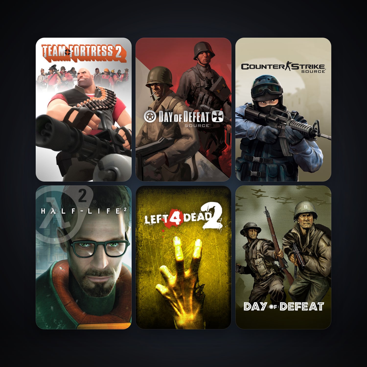 Team Fortress Classic + Day of Defeat, 20 games, clean — HabibiAccounts