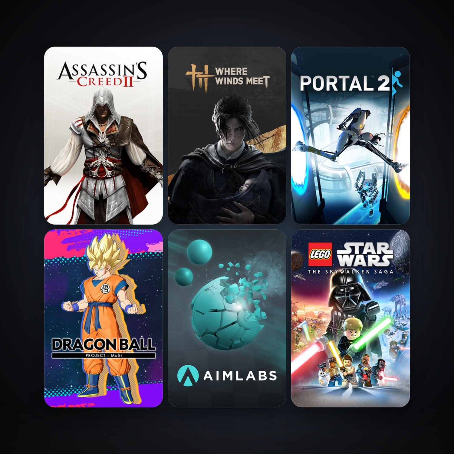 Portal 2 + Assassin's Creed 2 Deluxe Edition, 11 games, clean — HabibiAccounts
