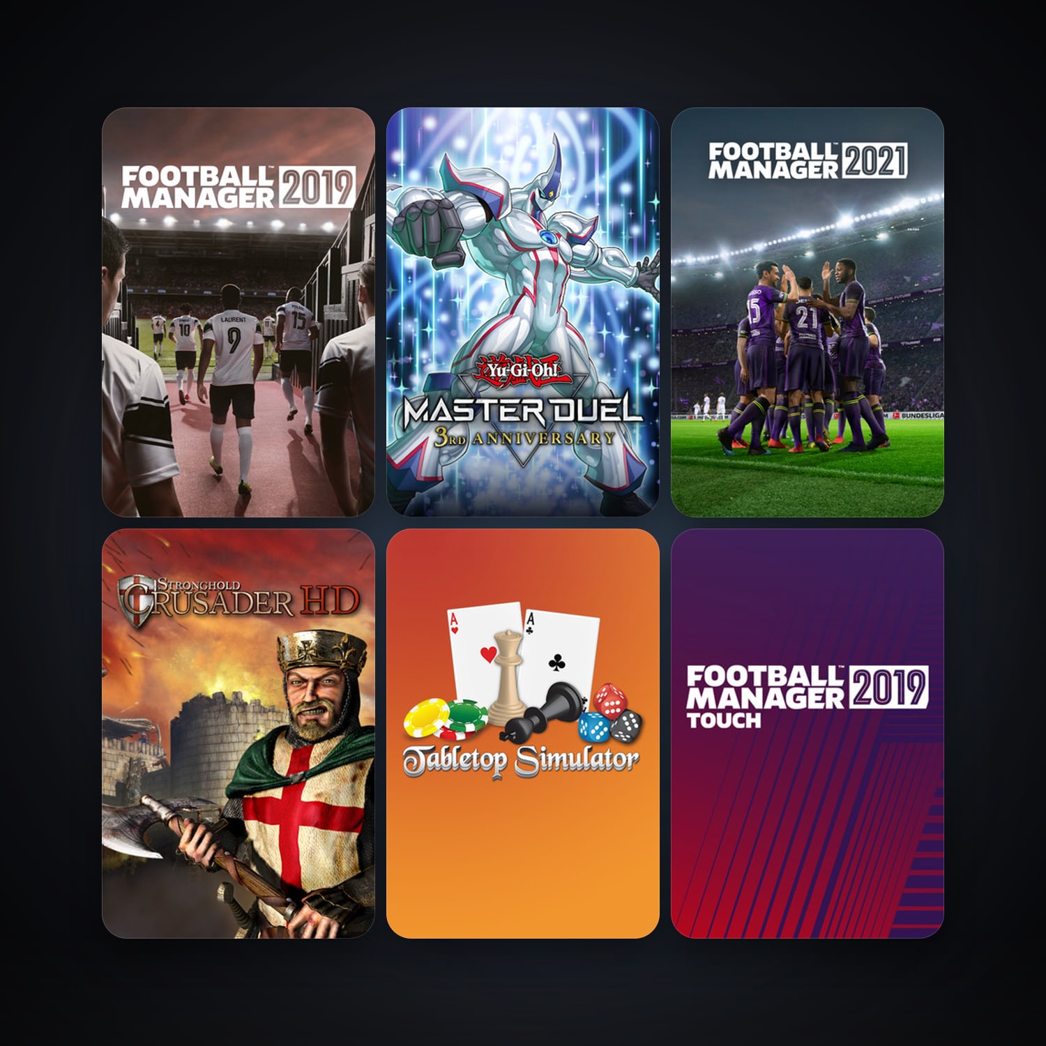 Steam account: Stronghold Crusader HD + Tabletop Simulator, 10 games, clean — HabibiAccounts