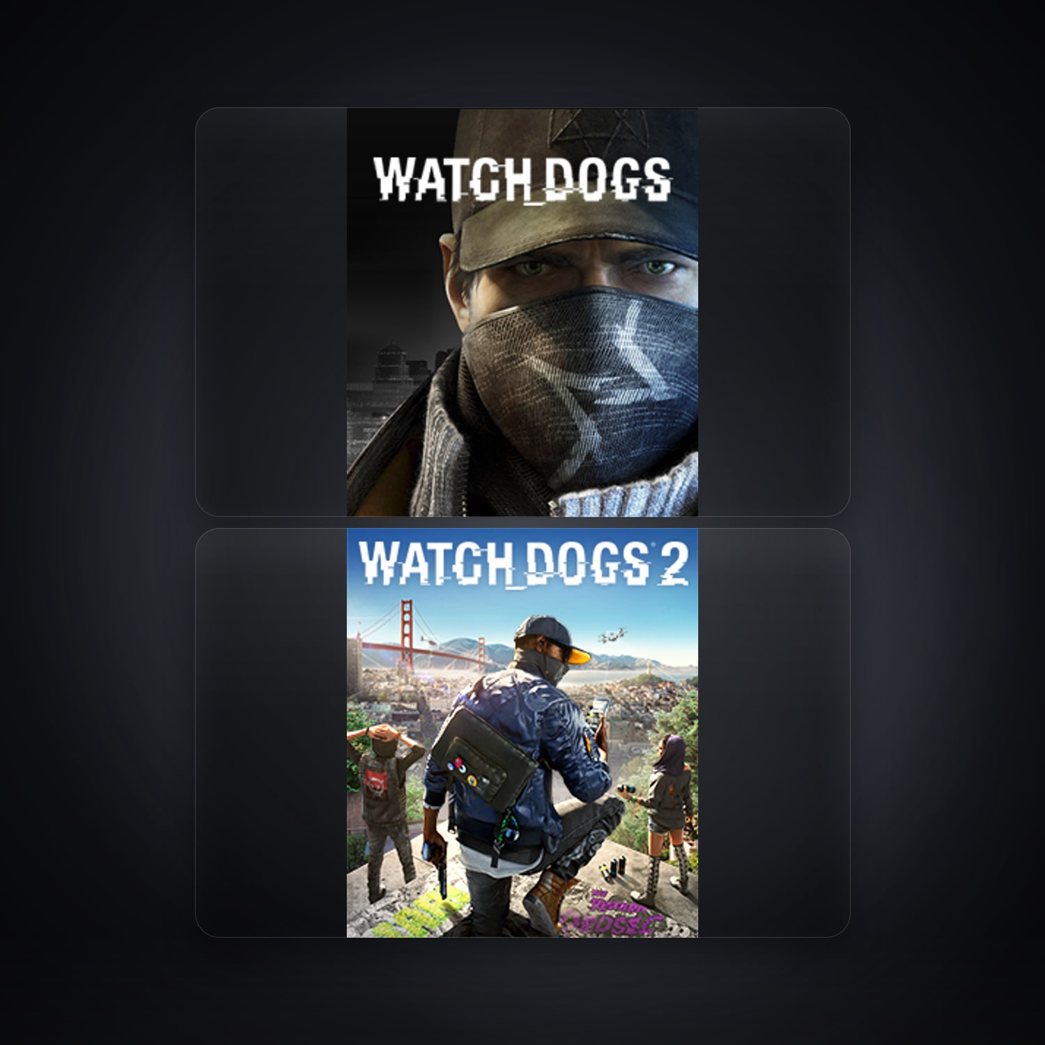 Ubisoft Watch_Dogs + WATCH_DOGS 2 — SG — HabibiAccounts